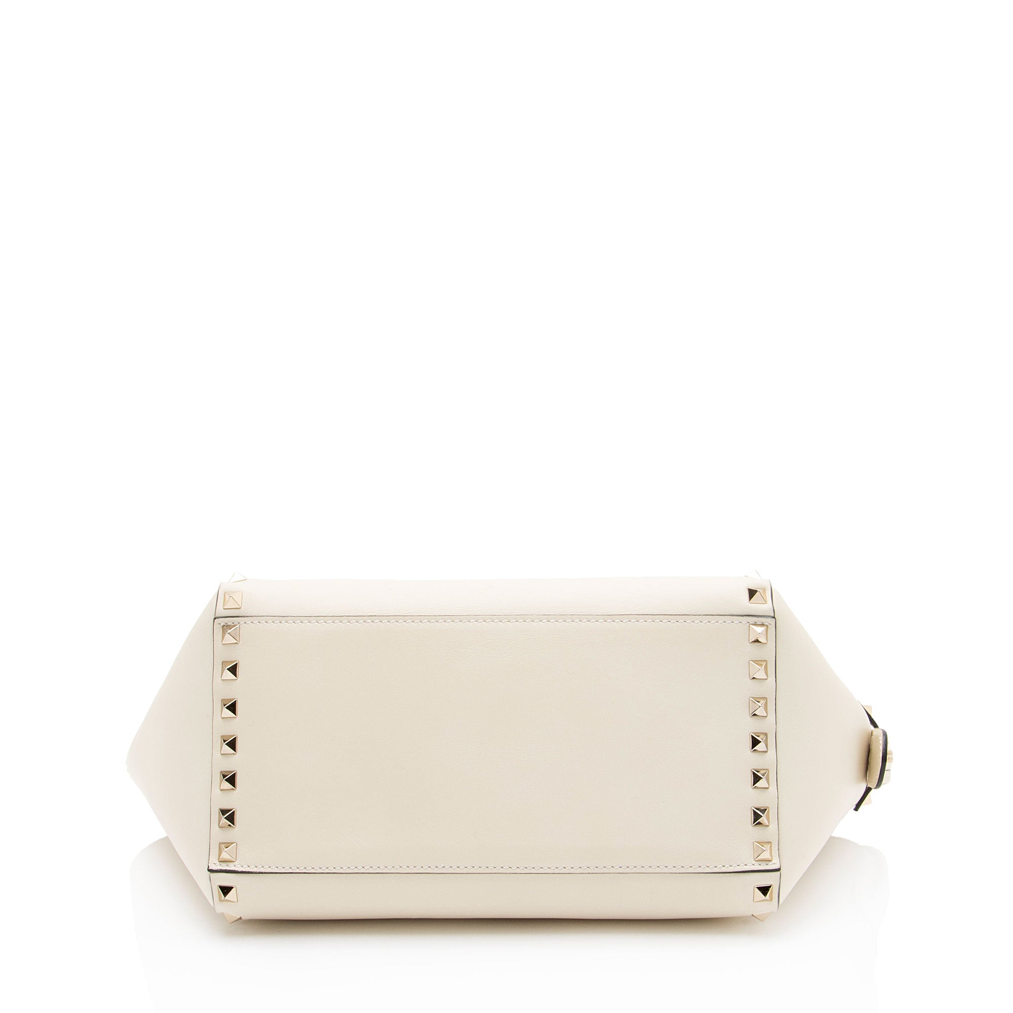 Valentino Calfskin Rockstud Double Handle Small Tote