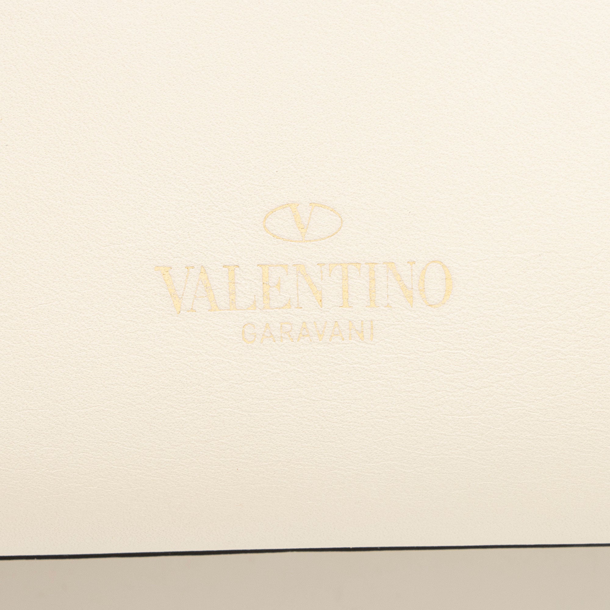 Valentino Calfskin Rockstud Double Handle Small Tote