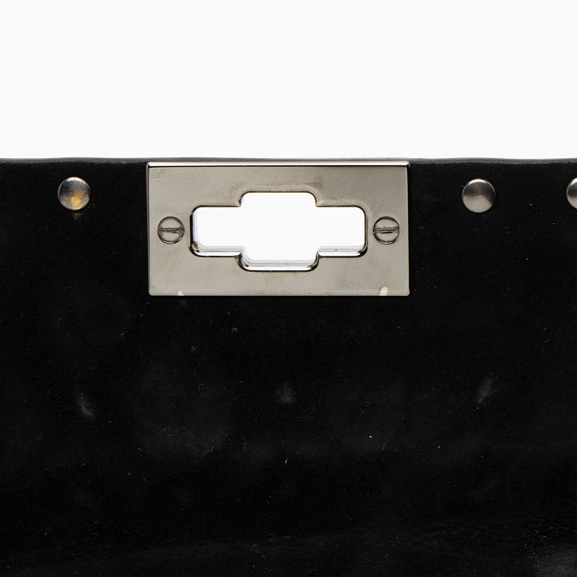 Valentino Calfskin Rockstud Spike Up Chain Small Shoulder Bag (SHF-rCwl8I)