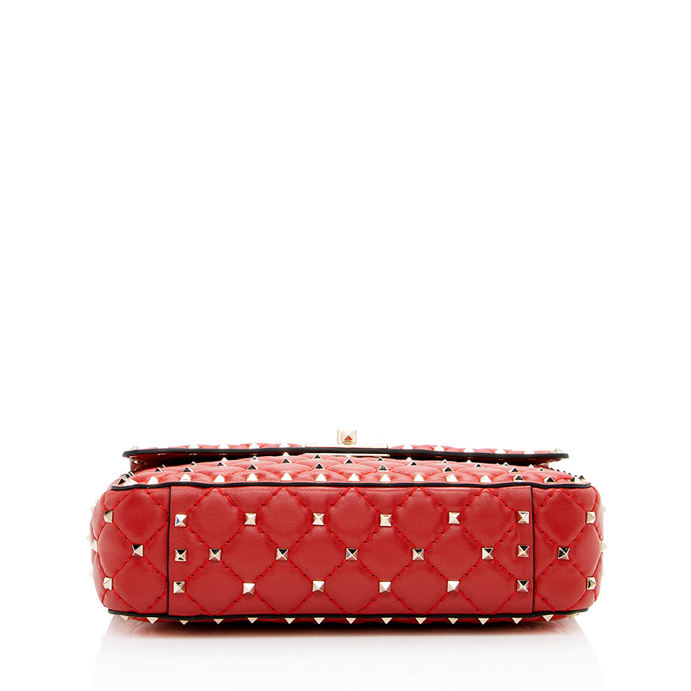 Valentino Calfskin Rockstud Spike Up Chain Shoulder Bag