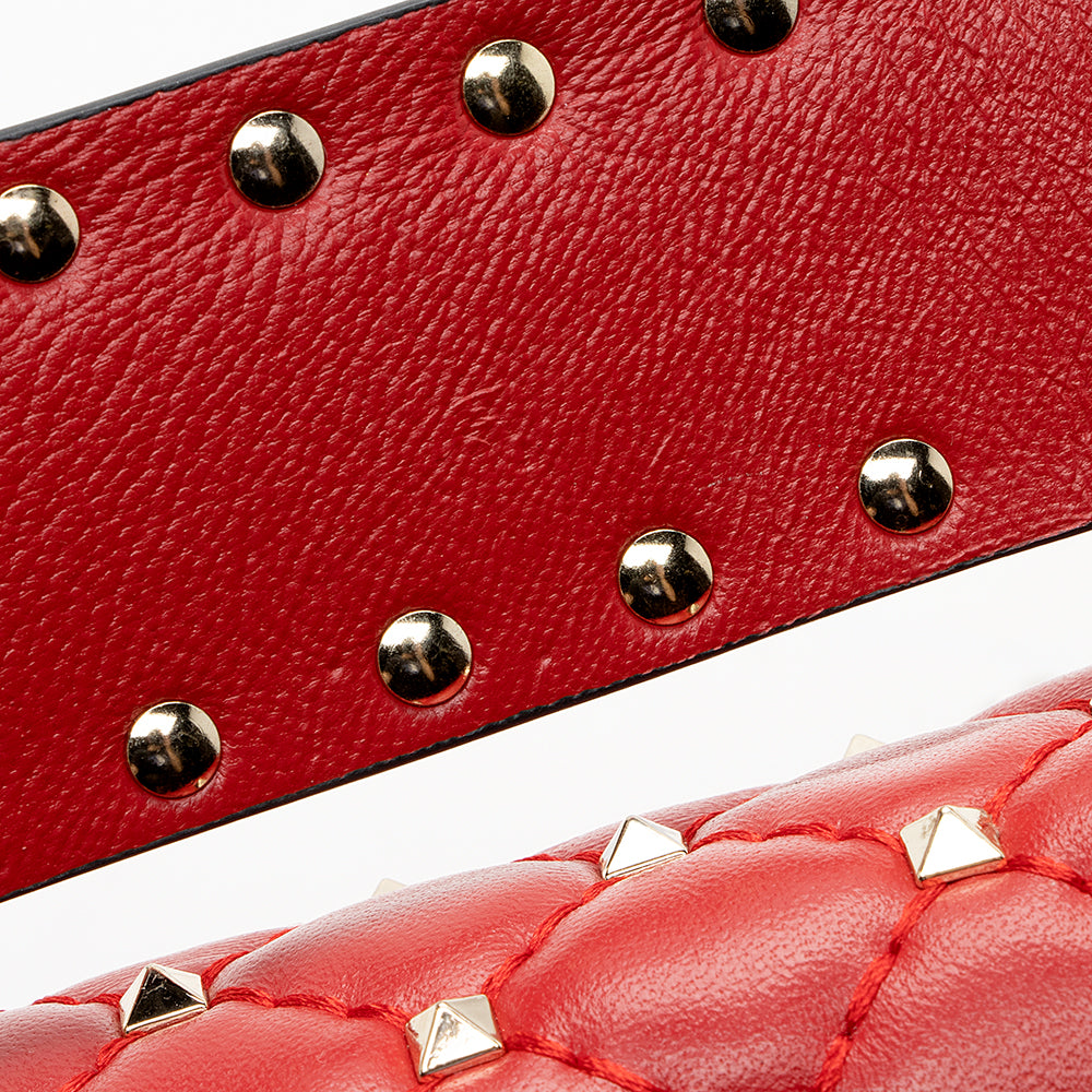 Valentino Calfskin Rockstud Spike Up Chain Shoulder Bag