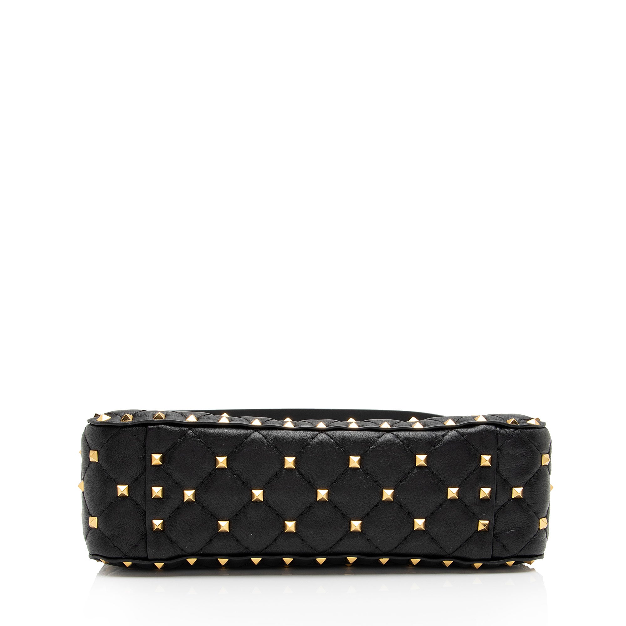 Valentino Calfskin Rockstud Spike Up Shoulder Bag (SHF-wWnaqz)