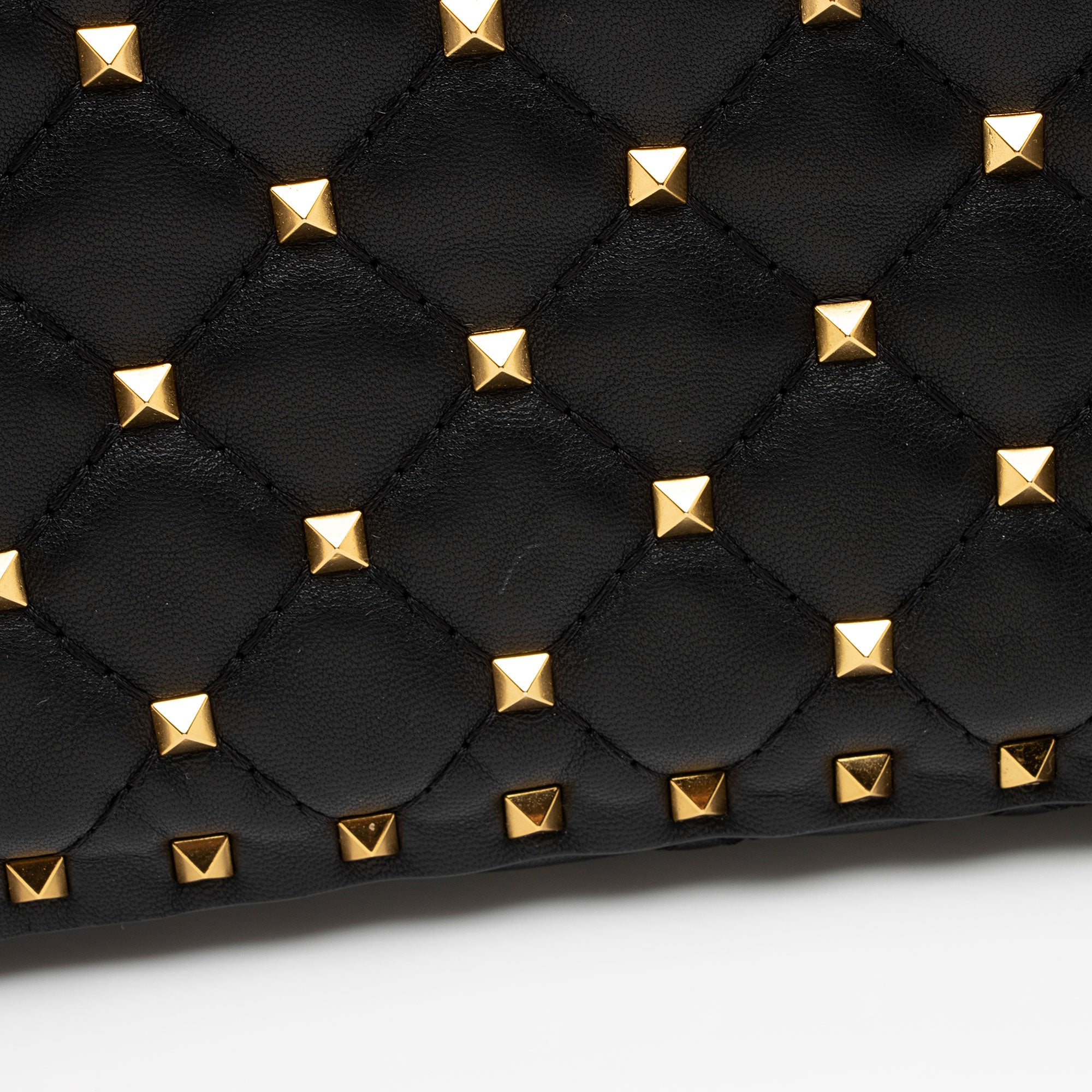 Valentino Calfskin Rockstud Spike Up Shoulder Bag (SHF-wWnaqz)