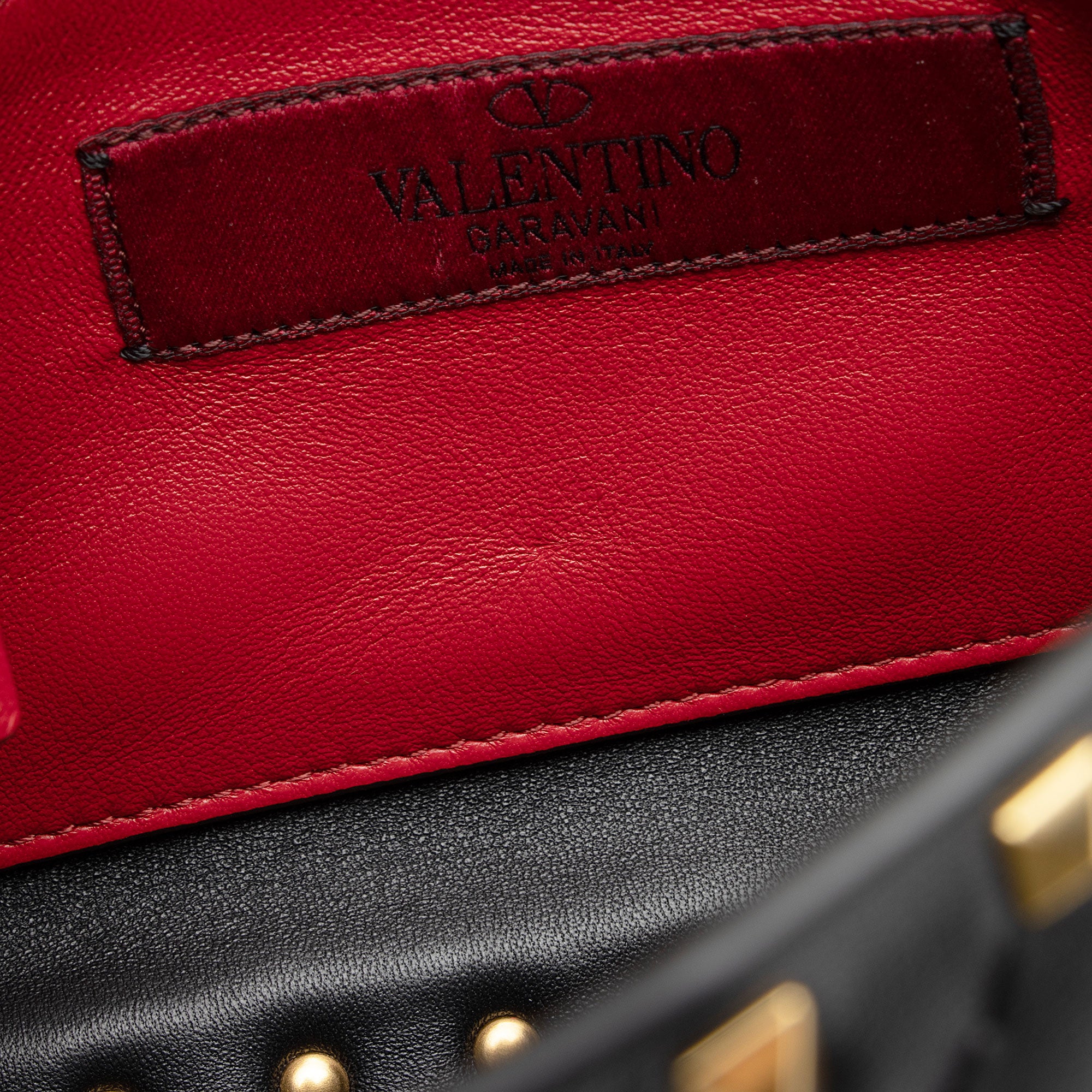 Valentino Calfskin Rockstud Spike Up Shoulder Bag (SHF-wWnaqz)