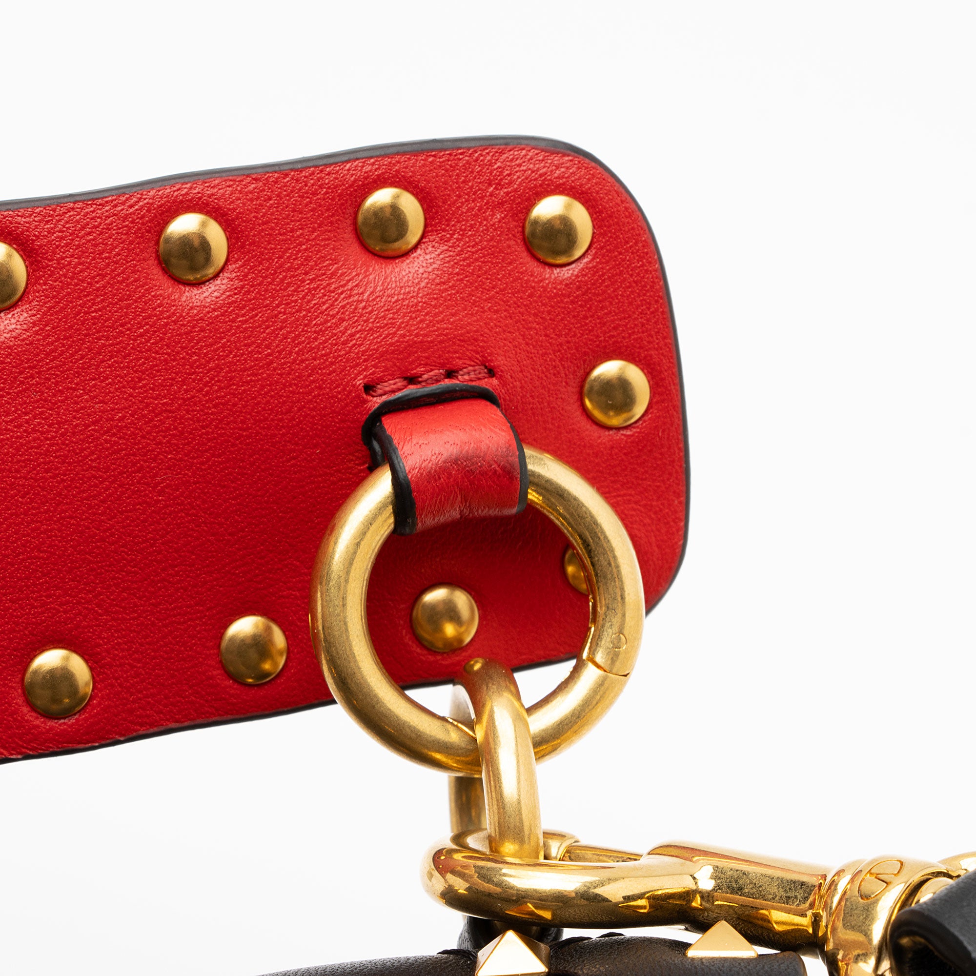 Valentino Calfskin Rockstud Spike Up Shoulder Bag (SHF-wWnaqz)