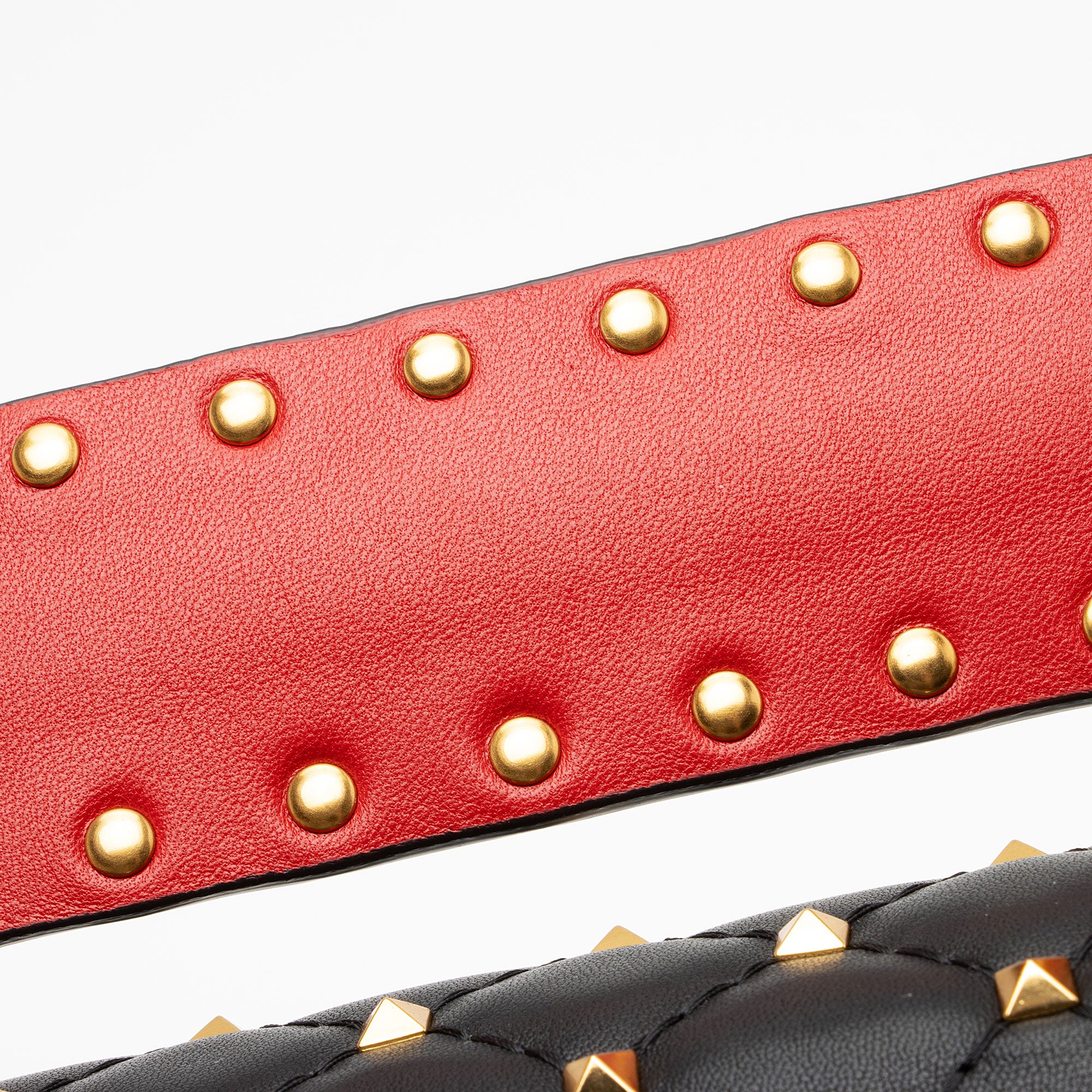 Valentino Calfskin Rockstud Spike Up Shoulder Bag (SHF-wWnaqz)