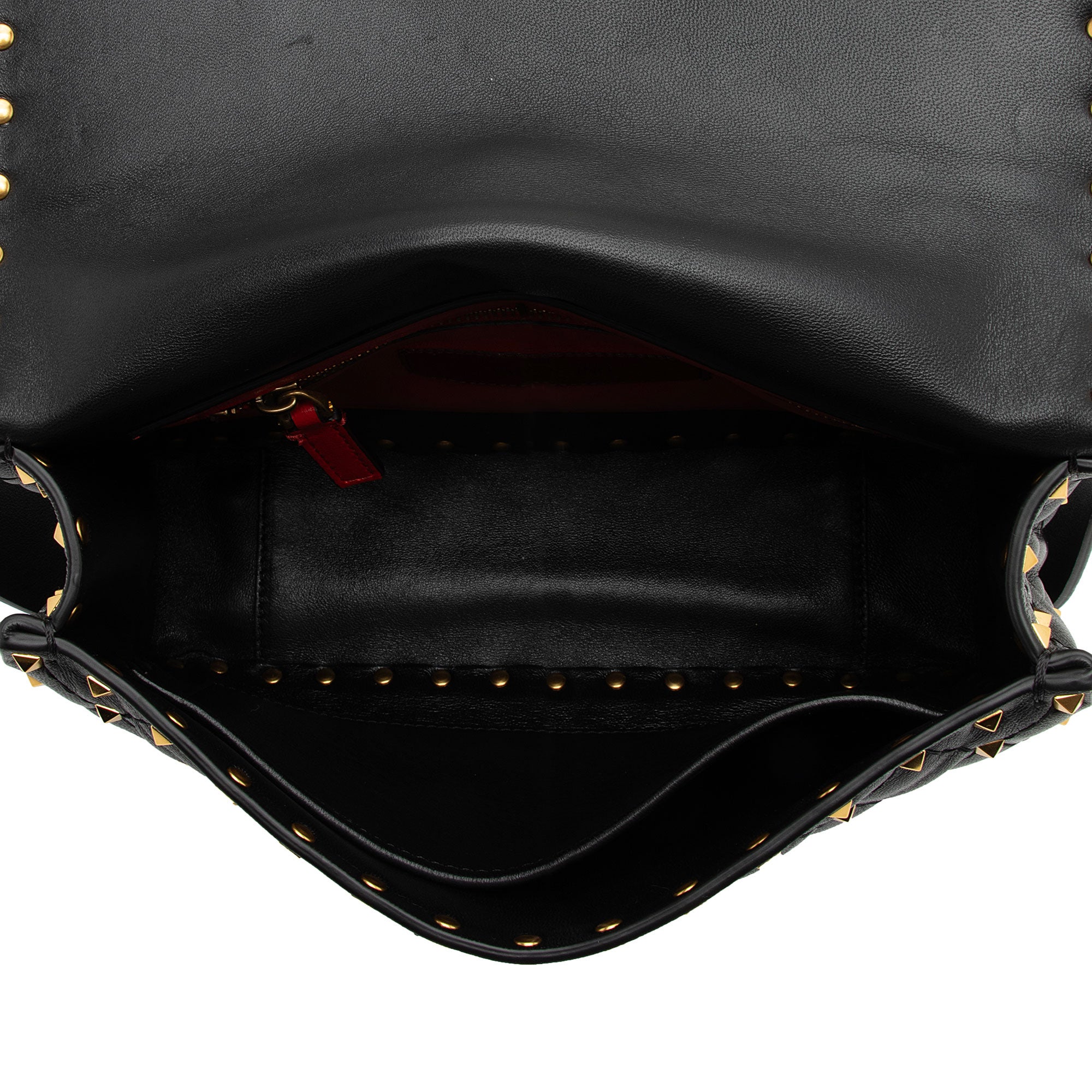 Valentino Calfskin Rockstud Spike Up Shoulder Bag (SHF-wWnaqz)