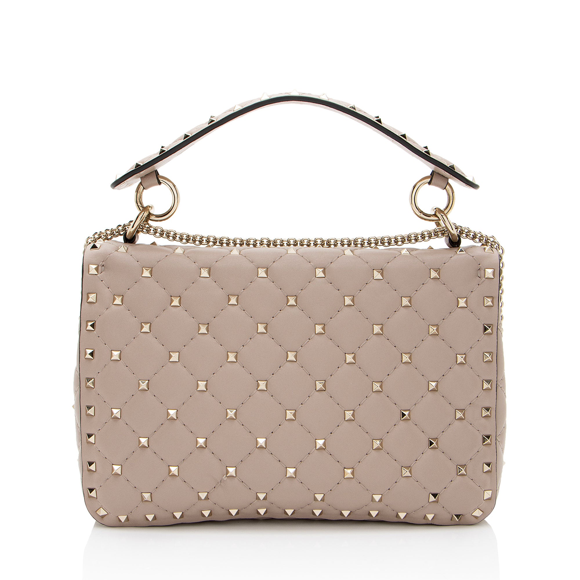 Valentino Calfskin Rockstud Spike Up Shoulder Bag