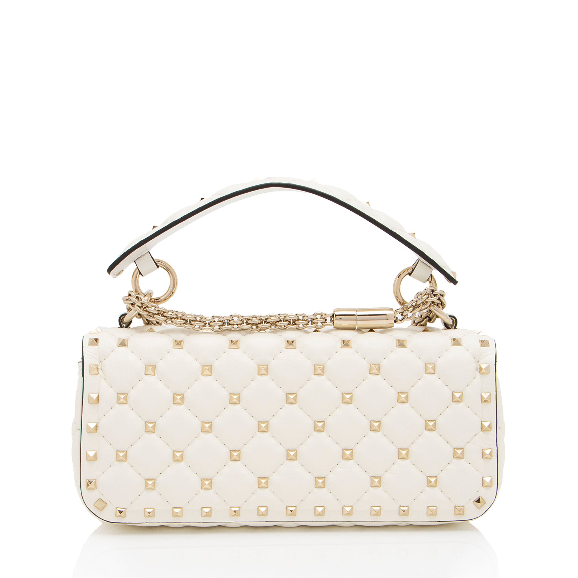 Valentino Calfskin Rockstud Spike Up Top Handle