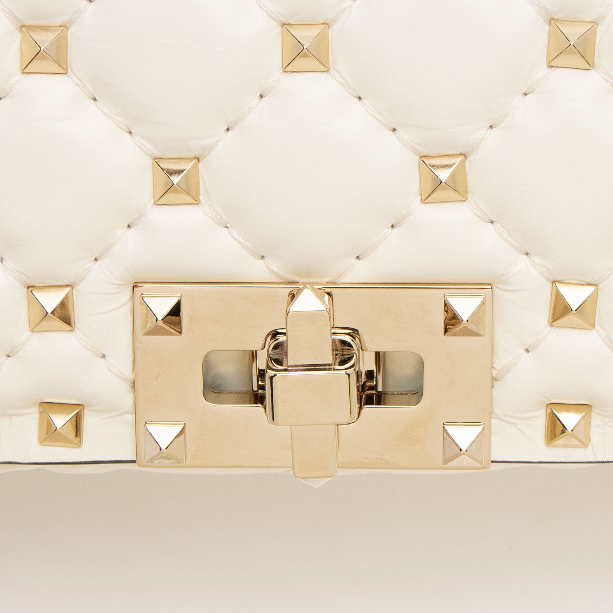 Valentino Calfskin Rockstud Spike Up Top Handle