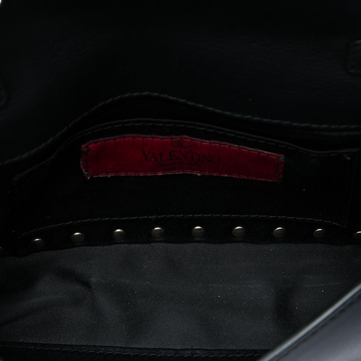 Valentino Calfskin Rockstud Wallet On Chain