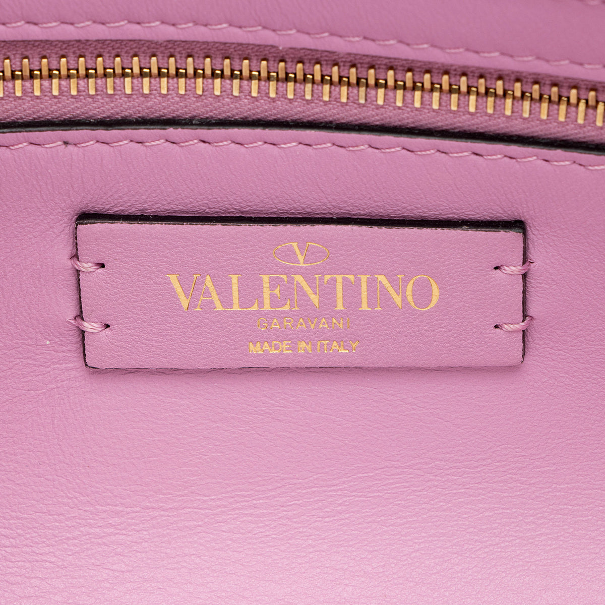 Valentino Calfskin Roman Stud Medium Shoulder Bag