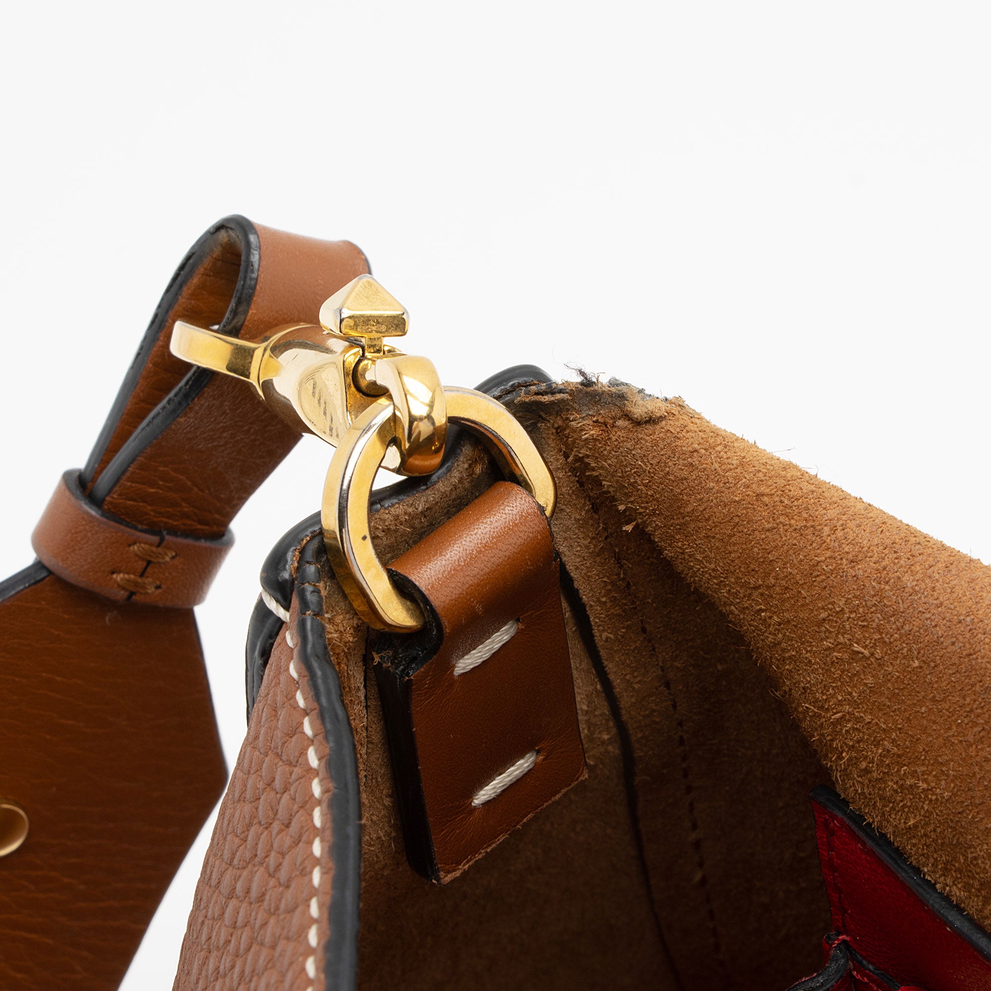 Valentino Calfskin Vring Flap Saddle Bag (SHF-Wbg0DV)