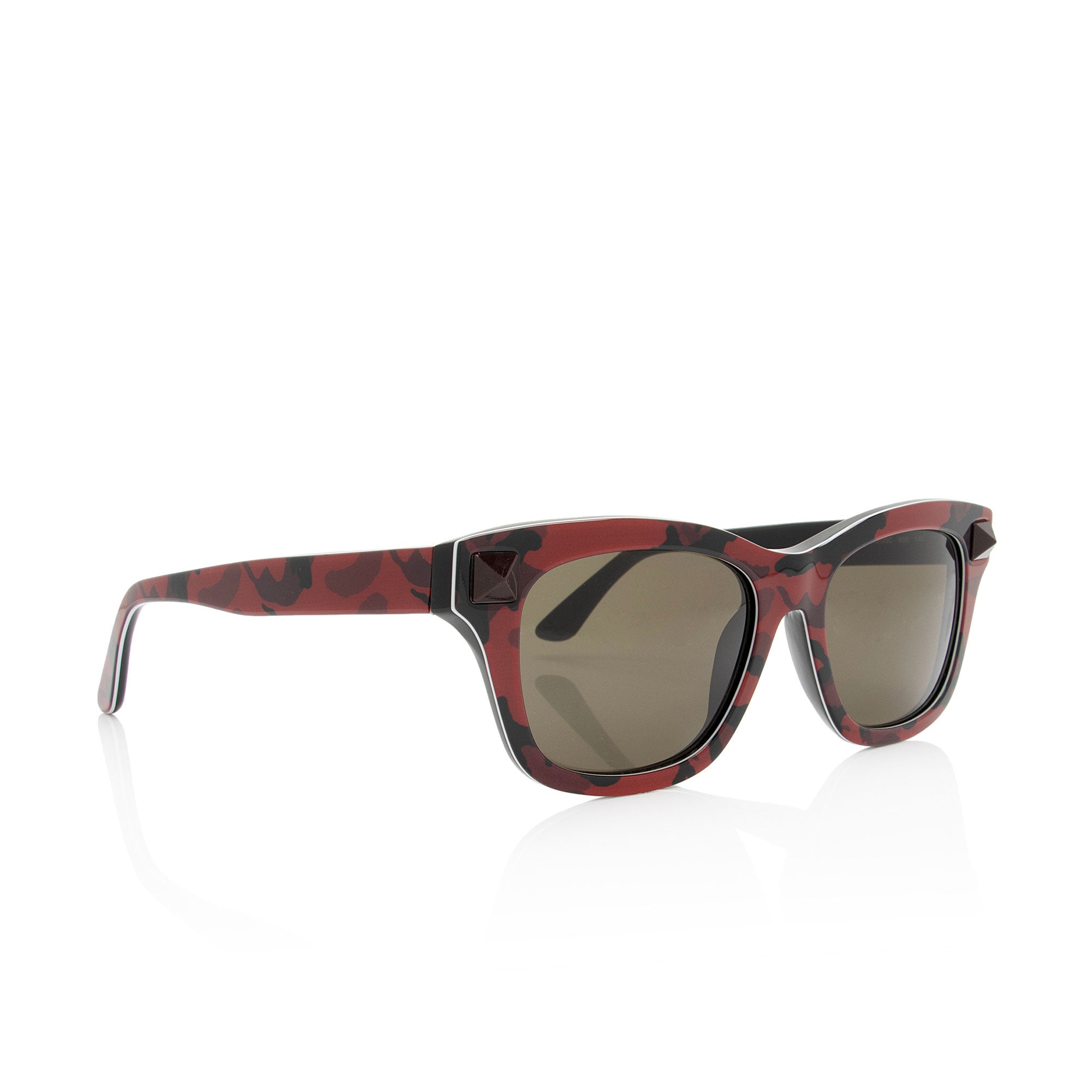 Valentino Camouflage Wayfarer Sunglasses (SHF-U4GwCS)
