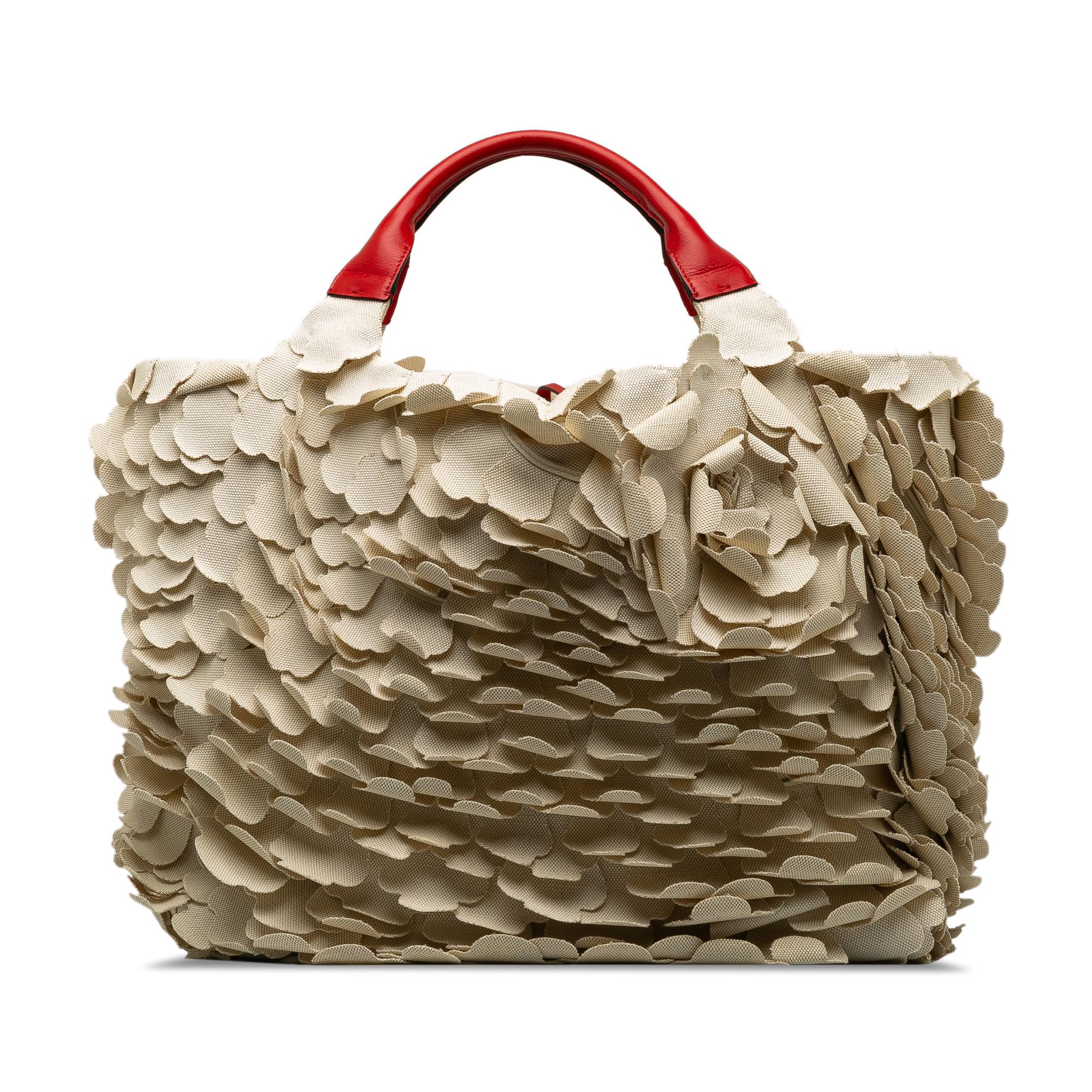 Valentino Canvas Atelier 03 Rose Edition Satchel (SHG-Ogchgi)