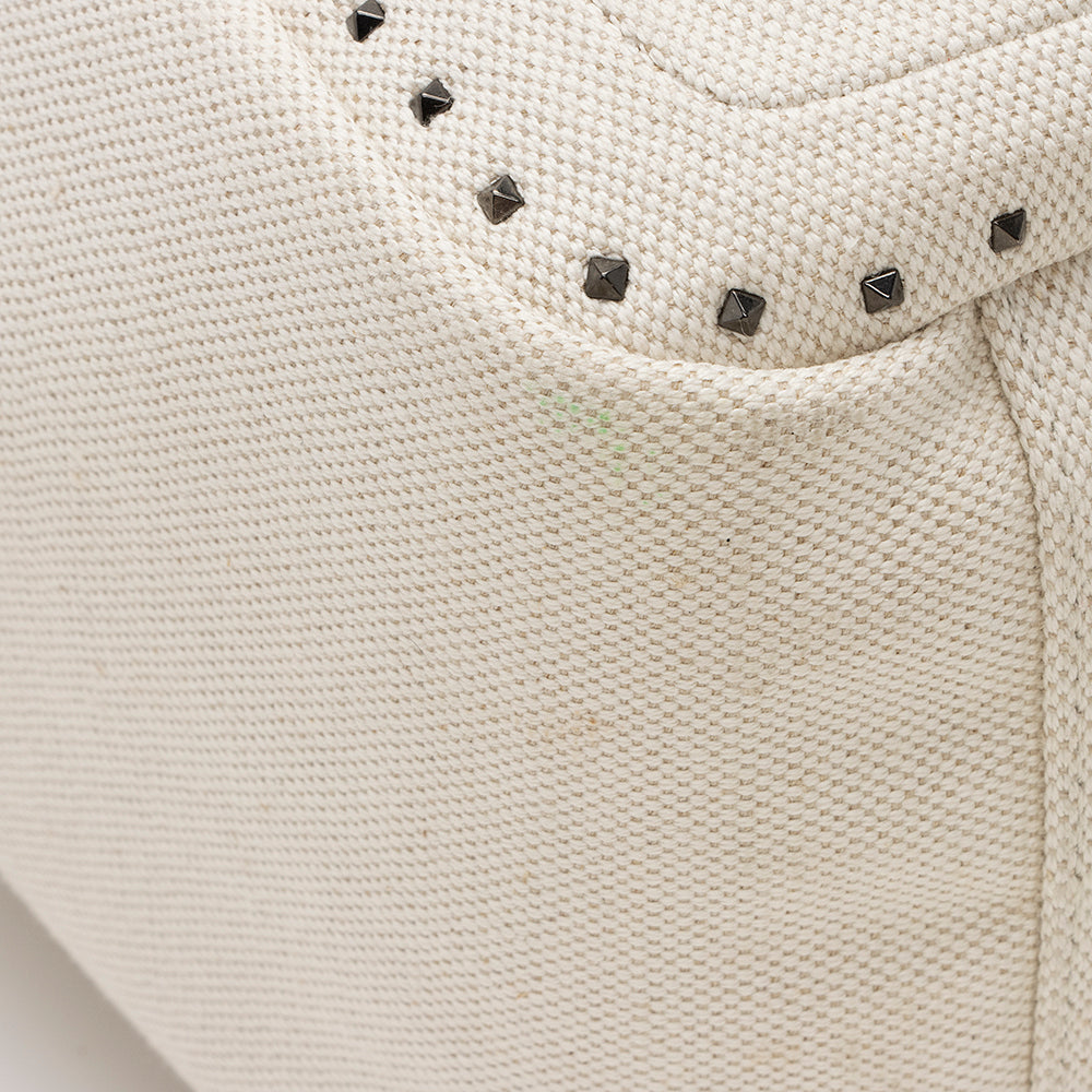 Valentino Canvas Pleated Atelier 01 Tote (SHF-22018)