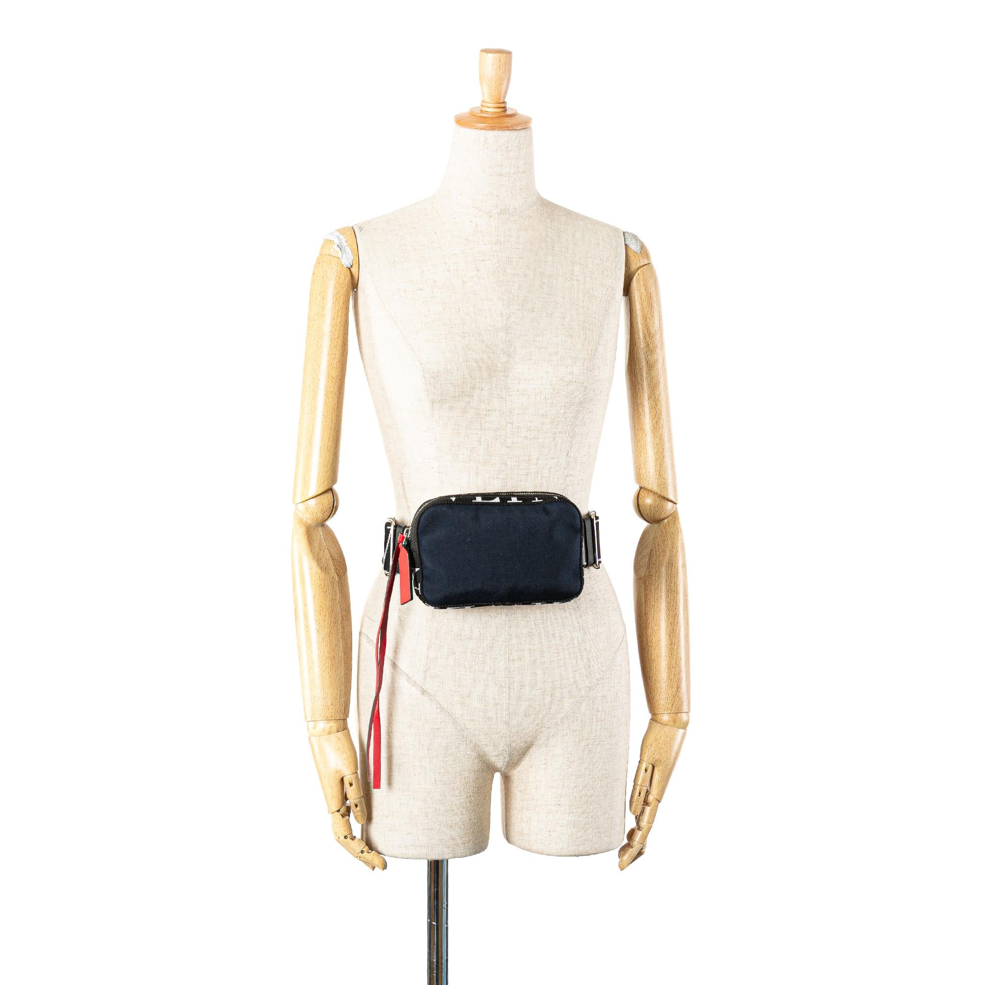 Valentino Canvas VLTN Trim Belt Bag