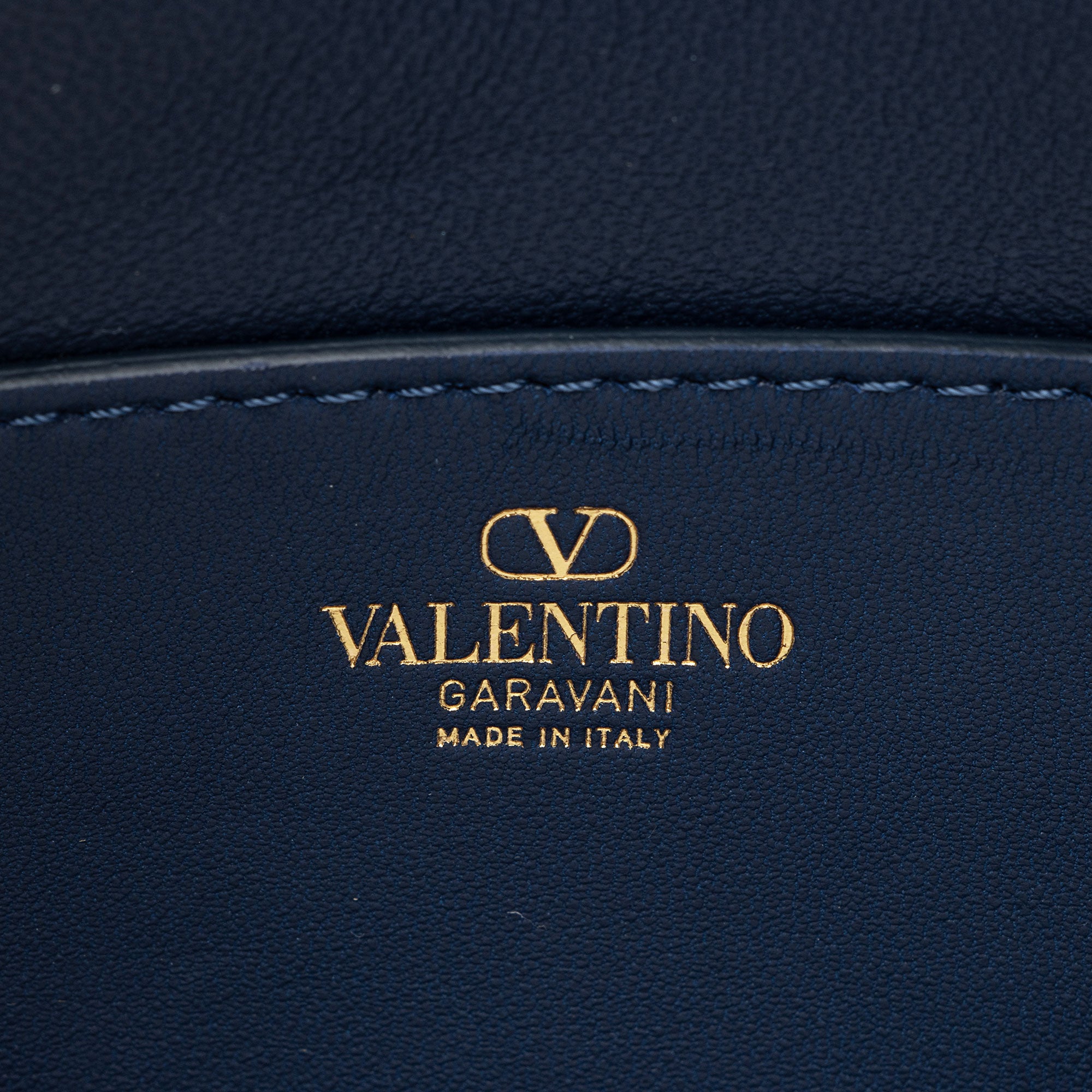 Valentino Denim Rockstud Spike Hobo