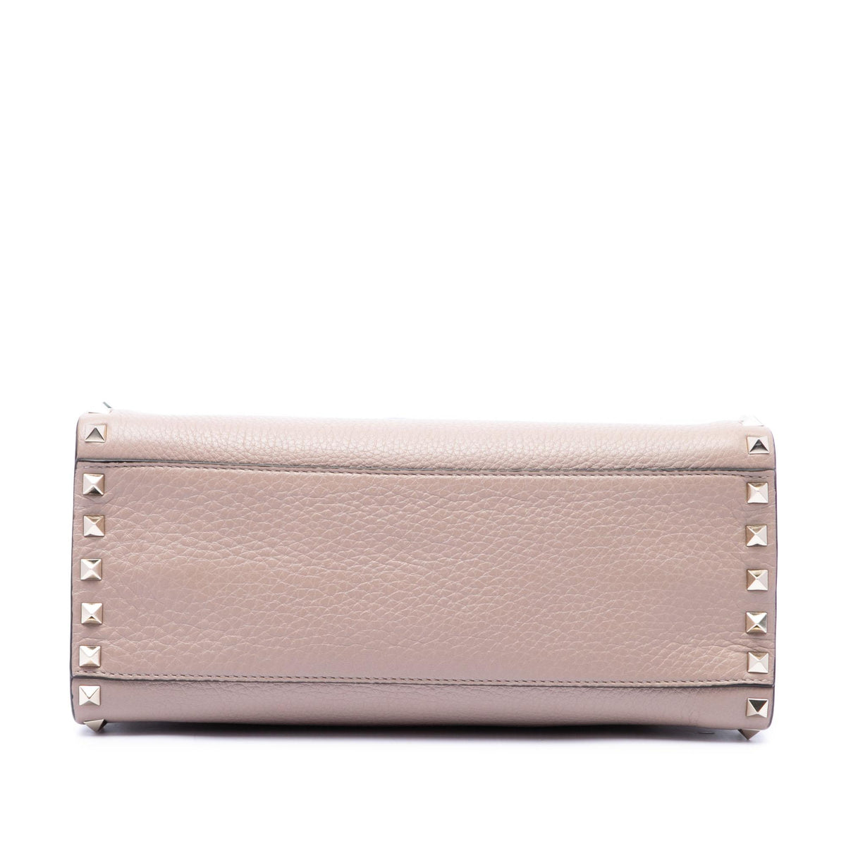Valentino Grained Calfskin Rockstud Flip Lock Tote