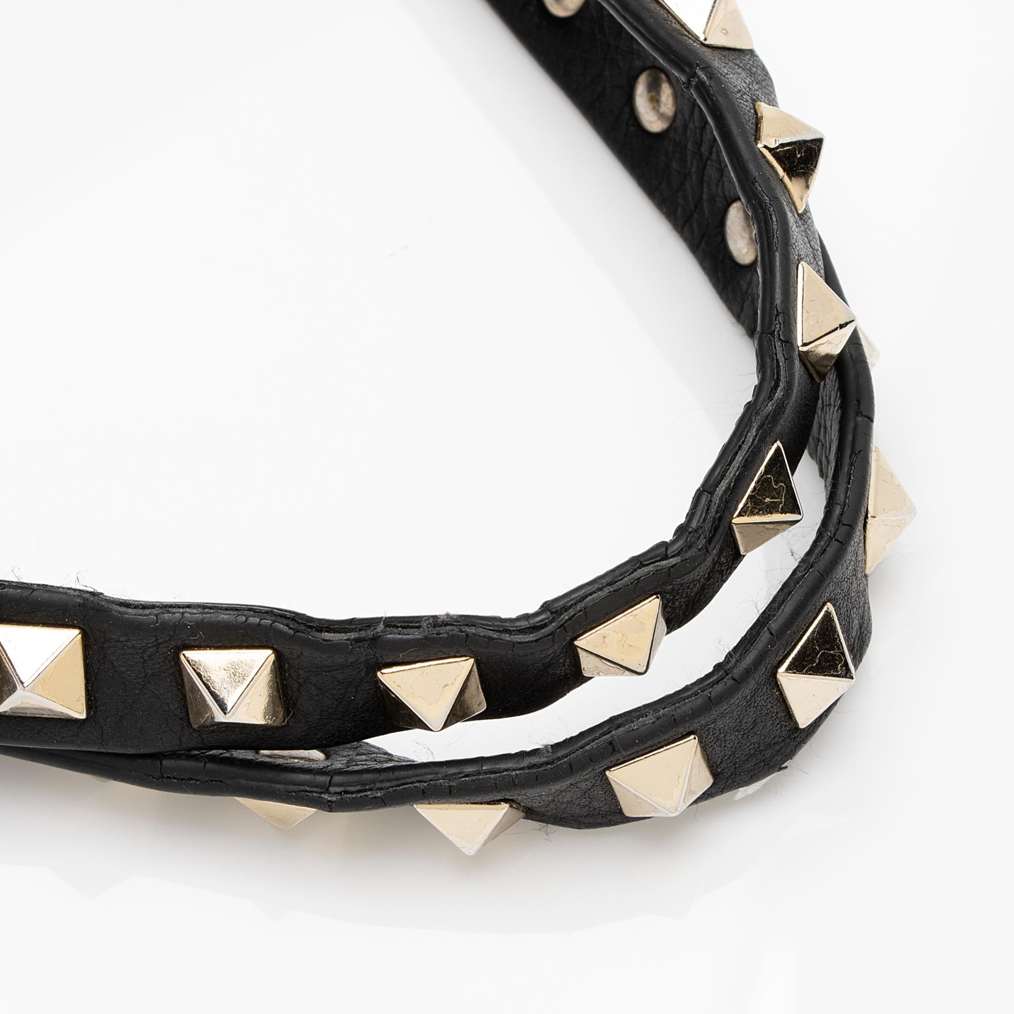 Valentino Grainy Calfskin Rockstud Medium Tote (SHF-23281)