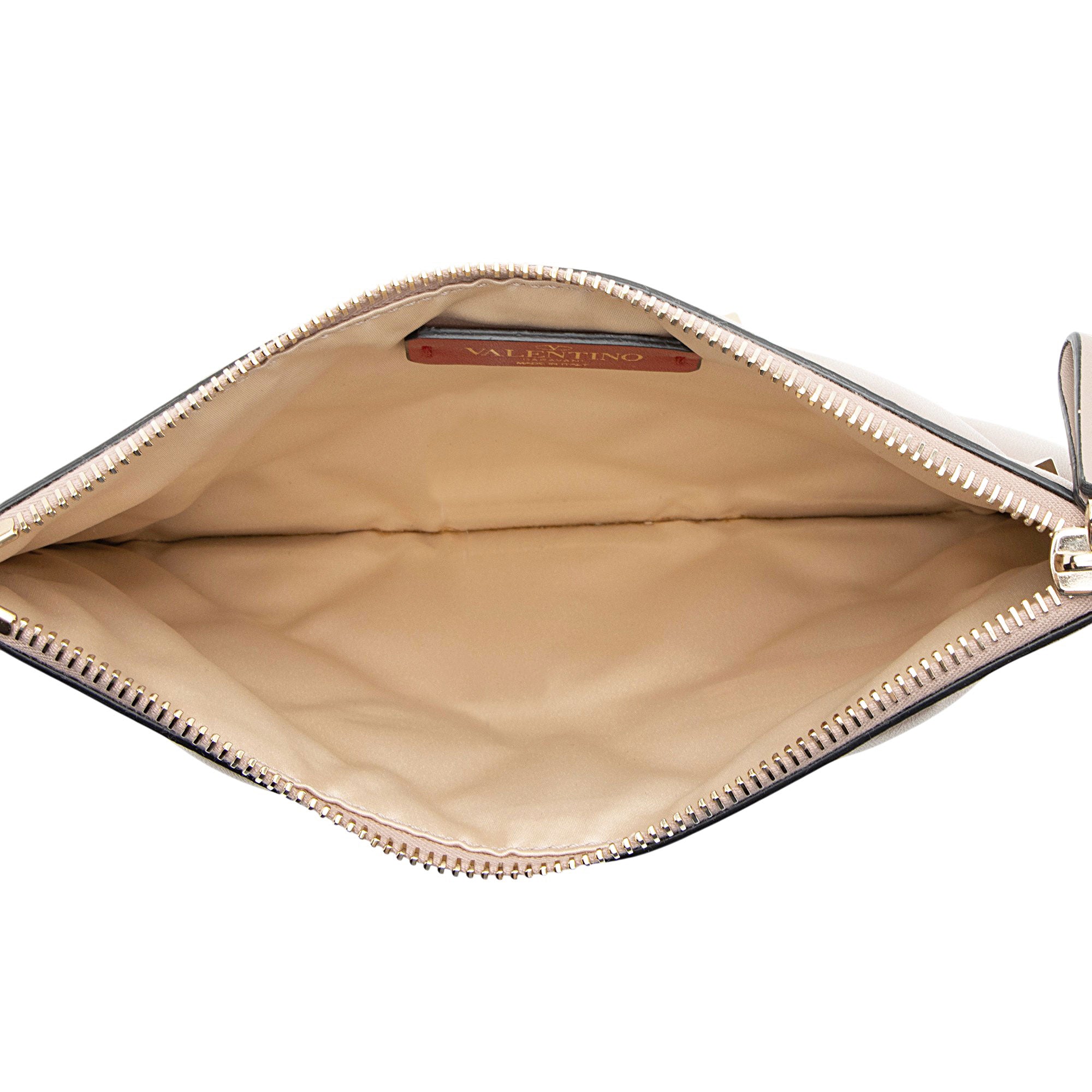 Valentino Lambskin Candystud Small Zip Pouch