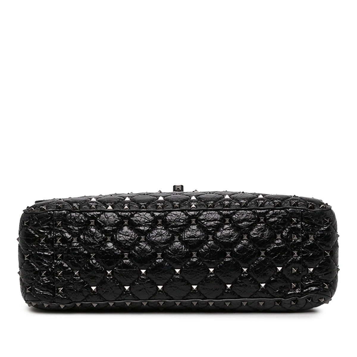Valentino Large Crinkled Nappa Rockstud Spike Satchel