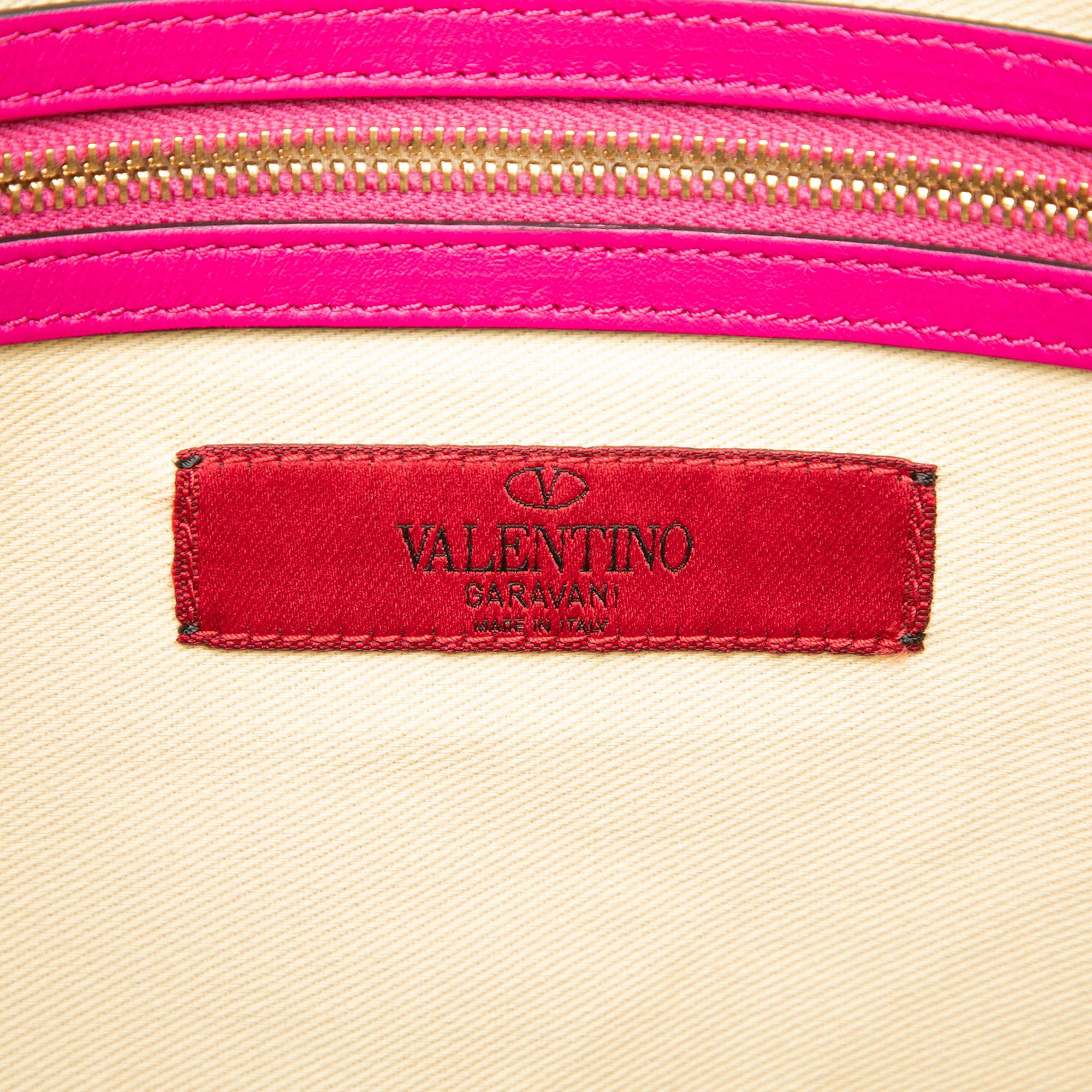 Valentino Large Leather Rockstud Clutch