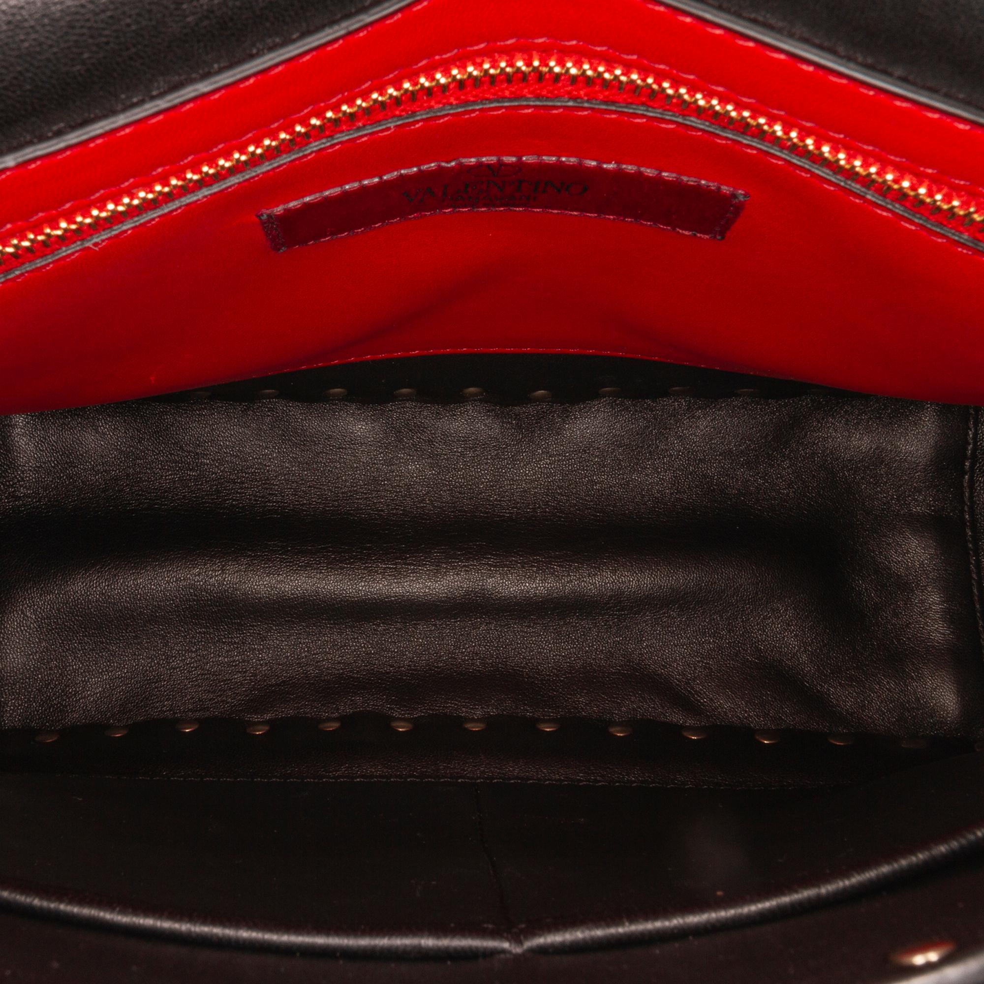 Valentino Large Rockstud Spike Satchel (SHG-xVyPWd)