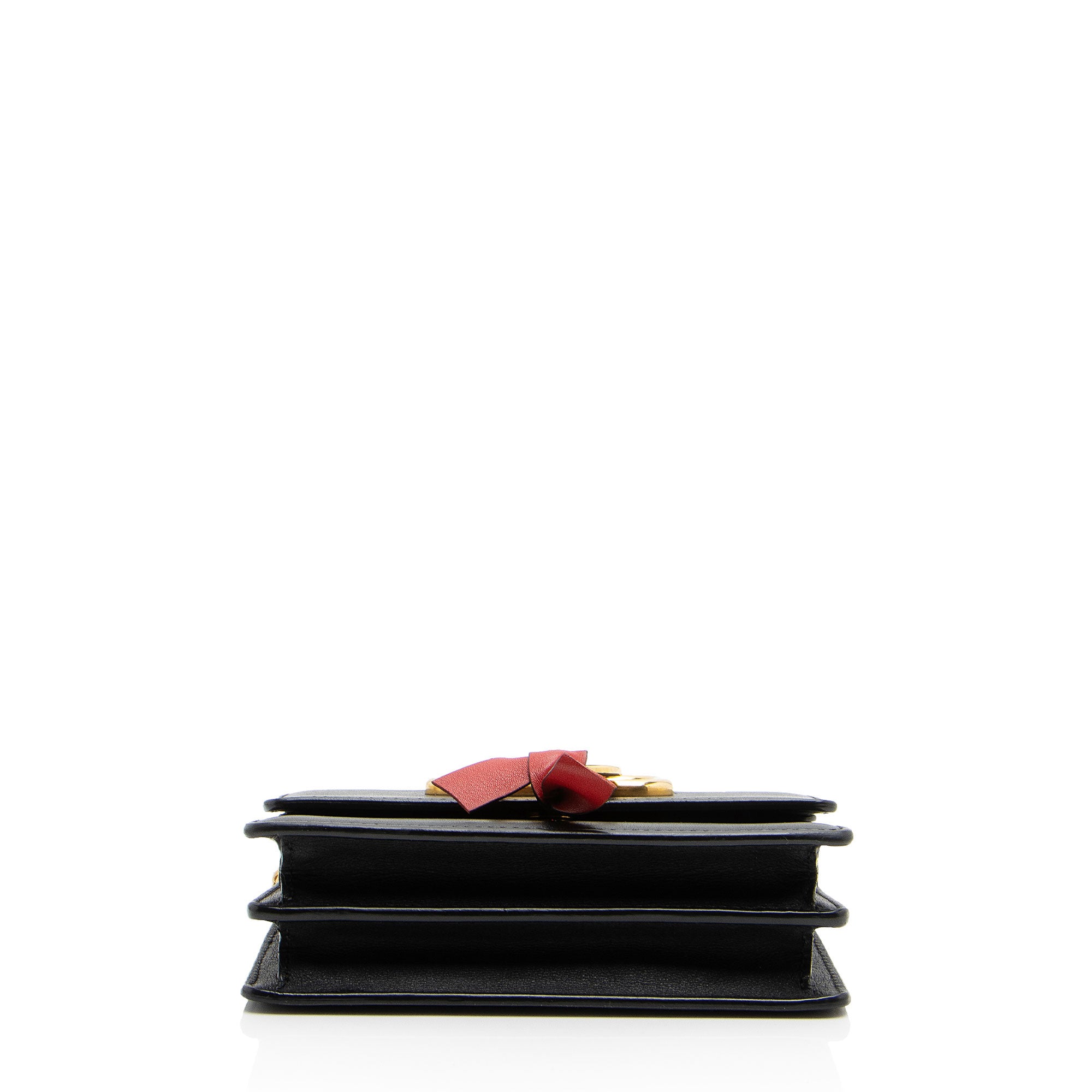 Valentino Leather Ribbon Vlogo Crossbody (SHF-JMXoCh)