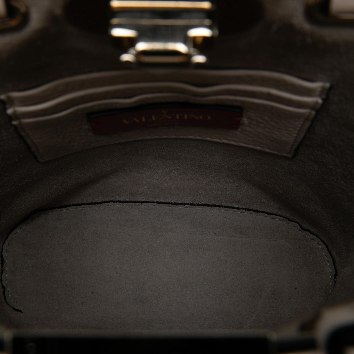 Valentino Leather Rockstud Bucket Bag
