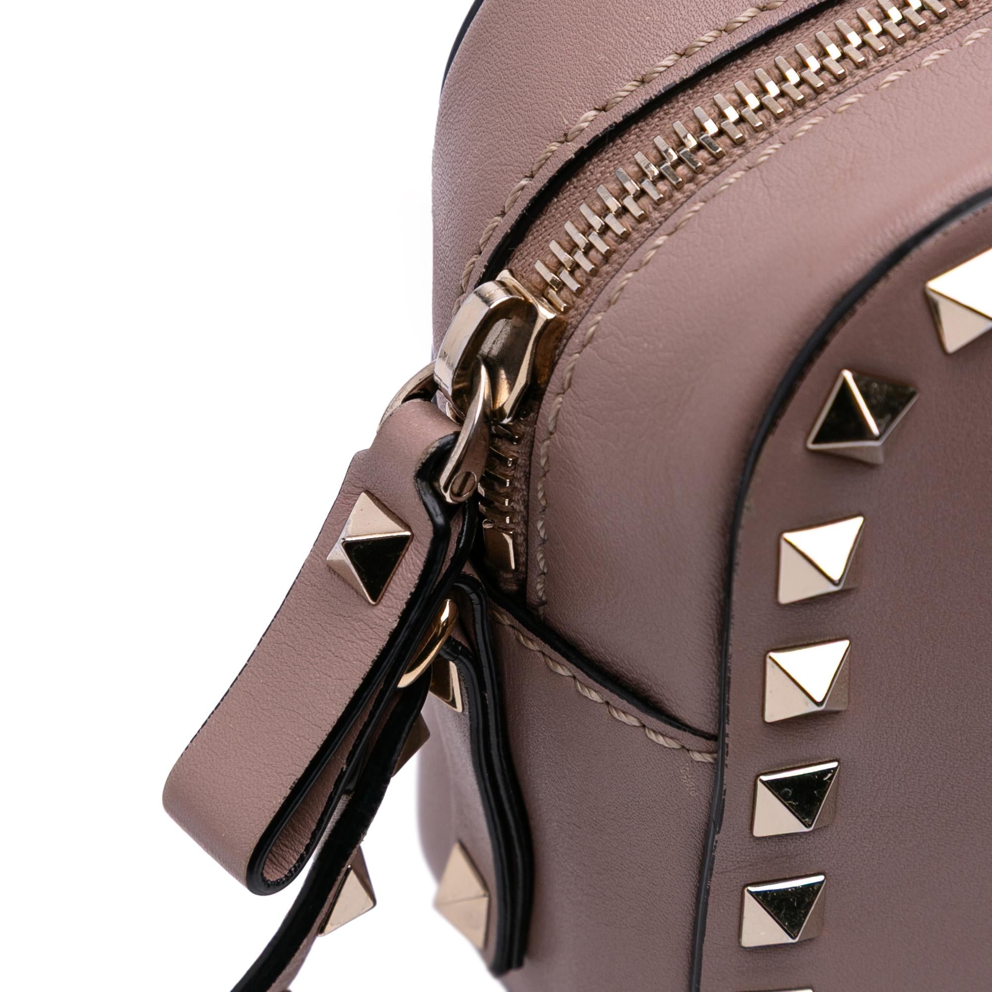 Valentino Leather Rockstud Camera Bag