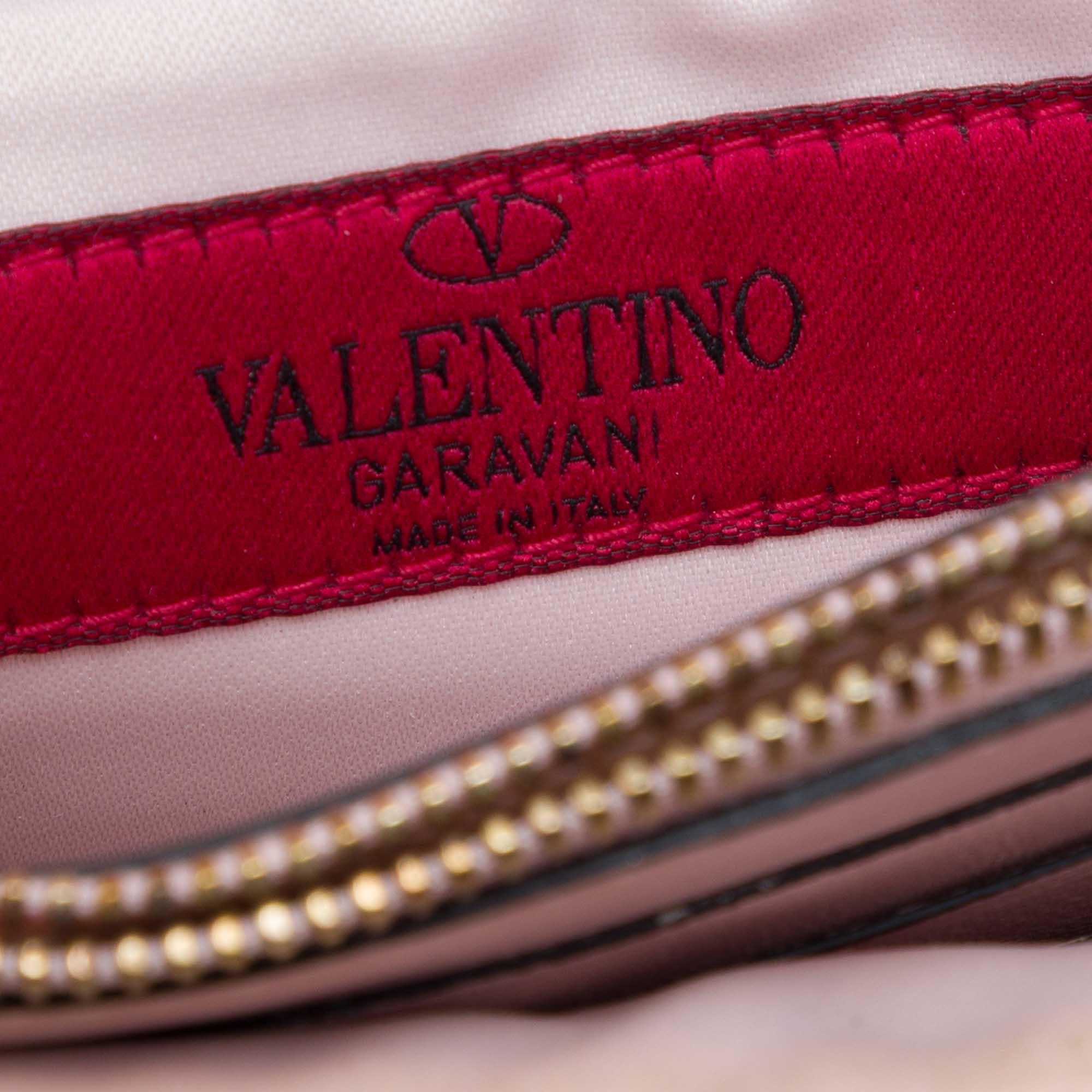 Valentino Leather Rockstud Chain Pouch