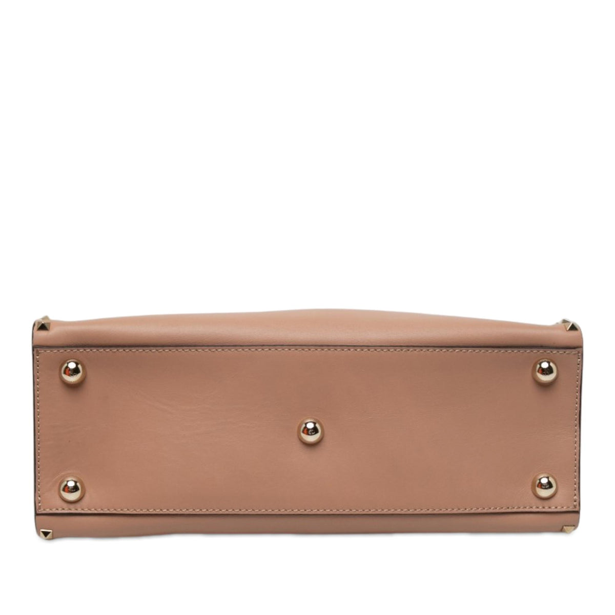 Valentino Leather Rockstud Dome Shopper Satchel