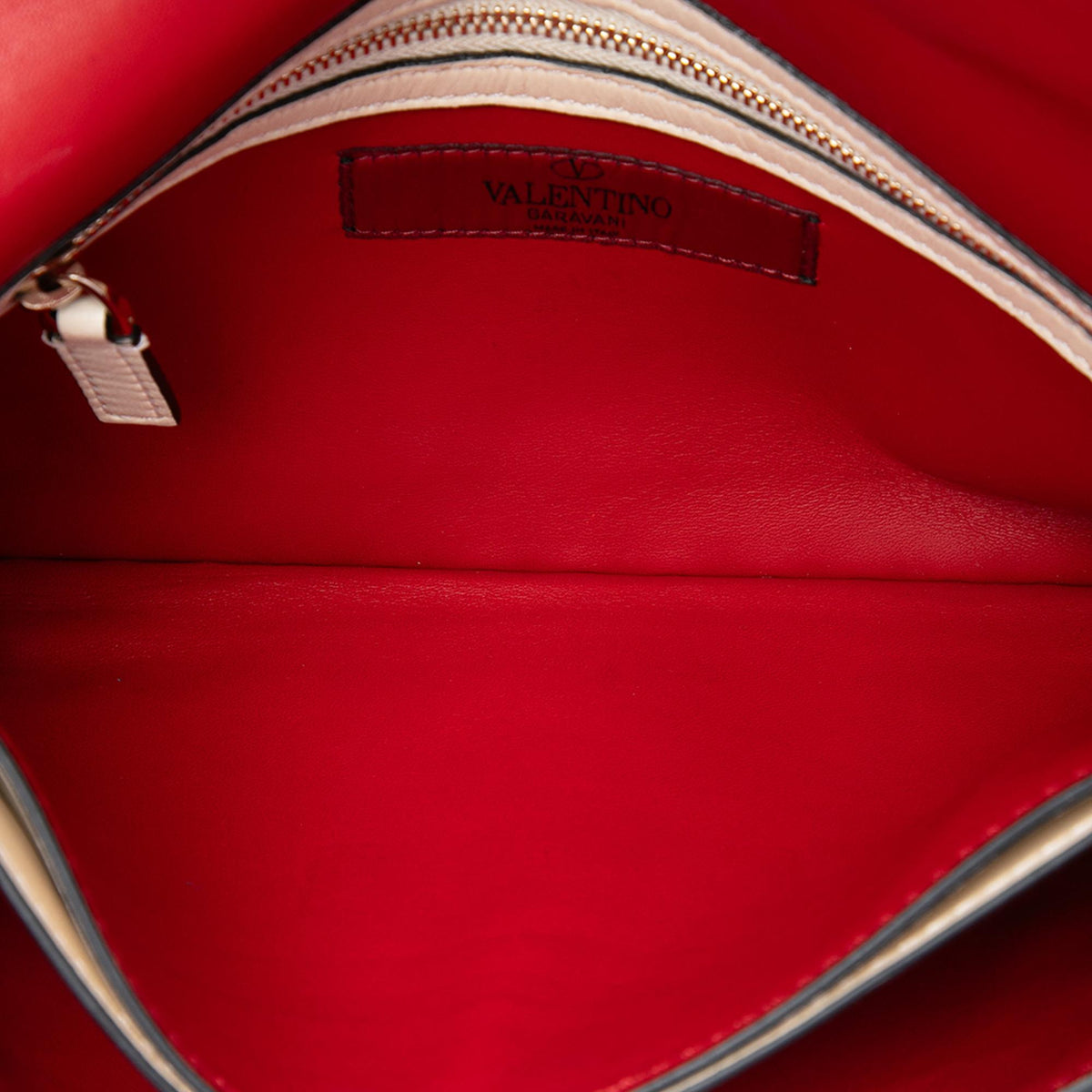 Valentino Leather Rockstud Flap Clutch