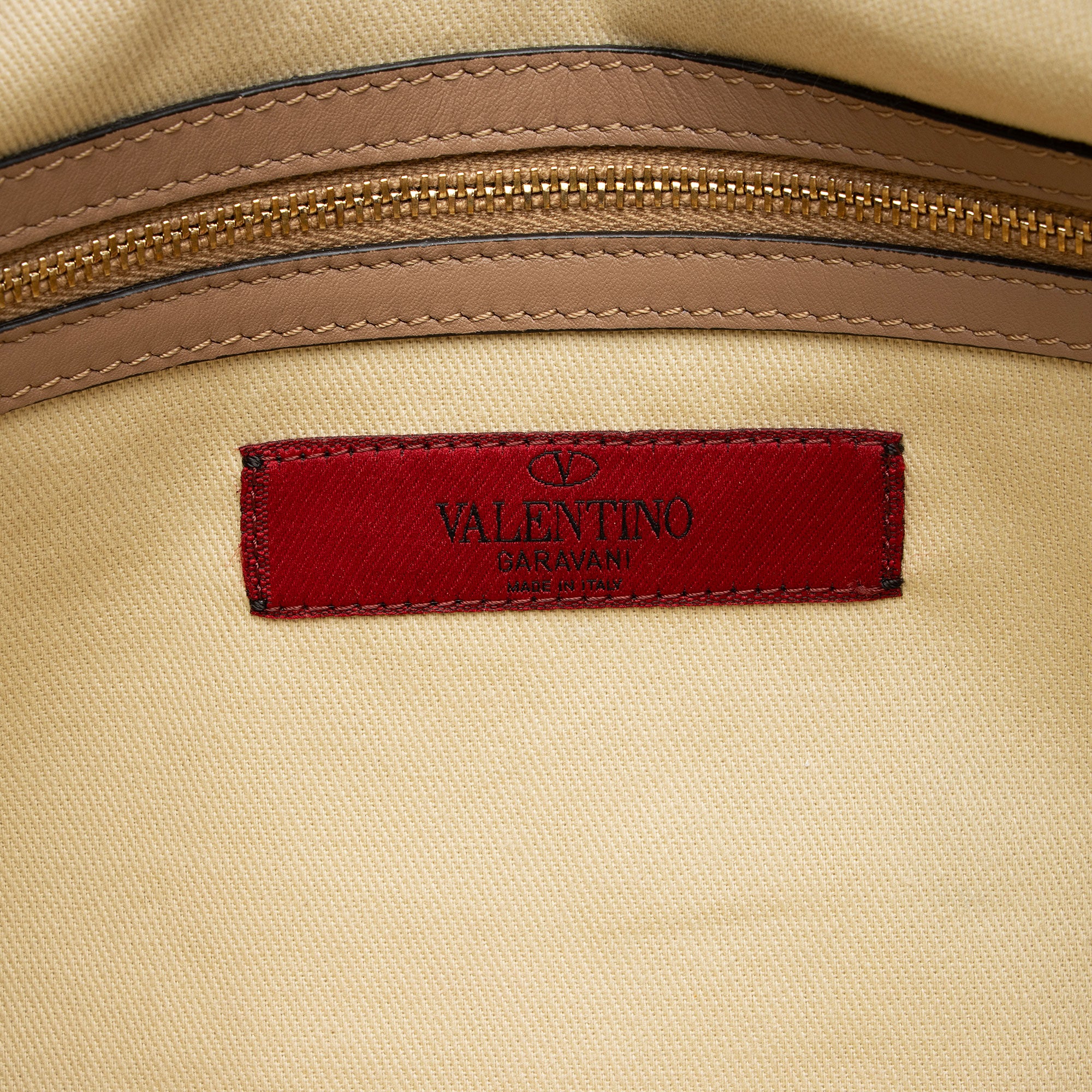 Valentino Leather Rockstud Large Clutch