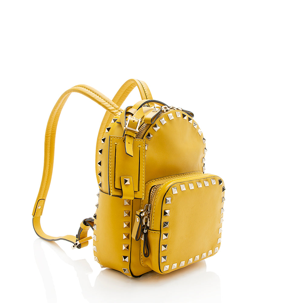 Valentino Leather Rockstud Mini Backpack (SHF-12265)