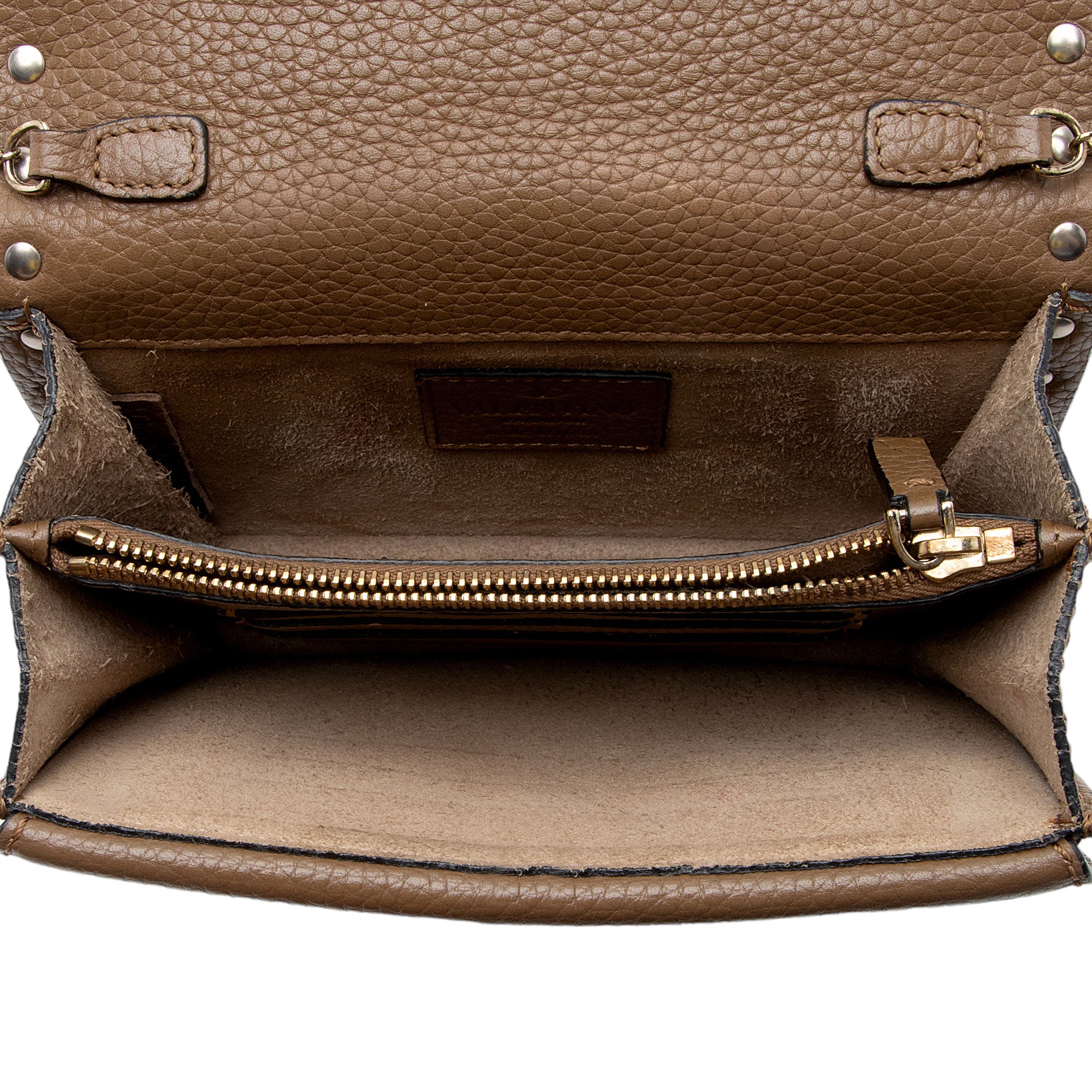 Valentino Leather Rockstud Pouch Crossbody (SHF-cV7Aio)