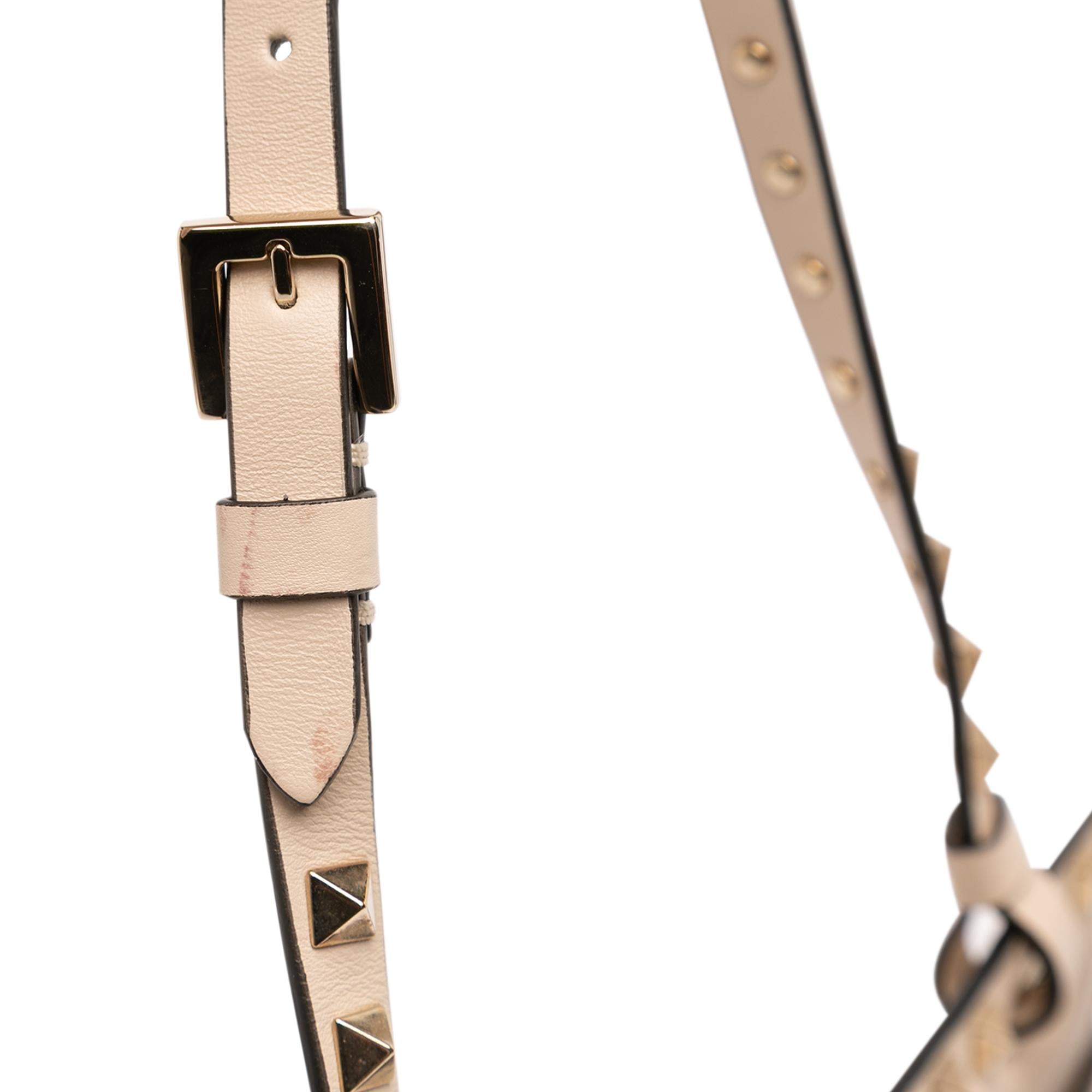 Valentino Leather Rockstud Shoulder Bag