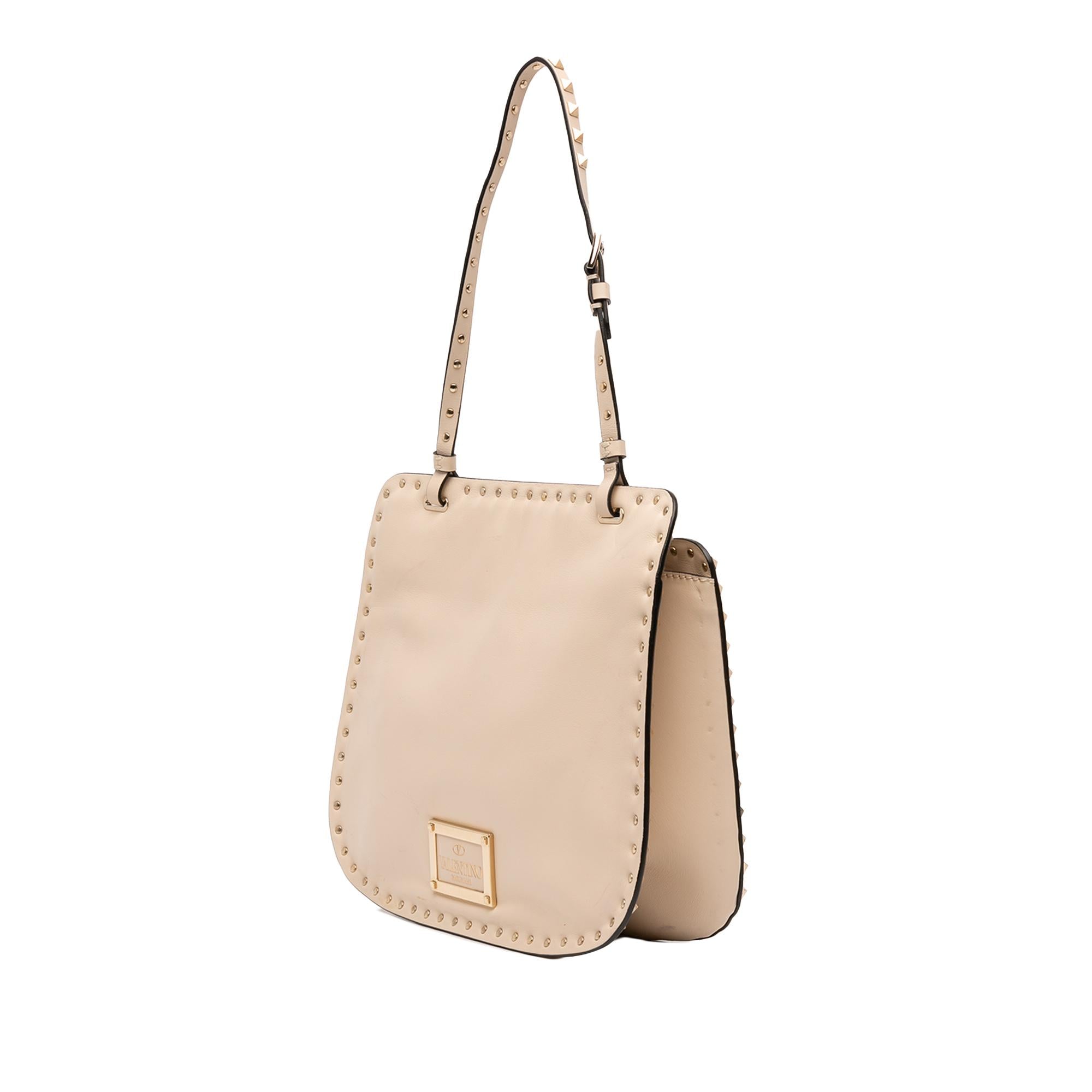 Valentino Leather Rockstud Shoulder Bag