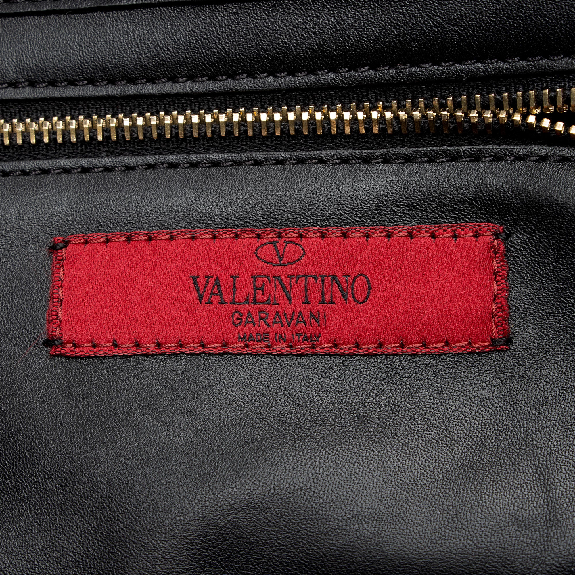 Valentino Leather Rockstud Small Tote (SHF-oEYL8h)