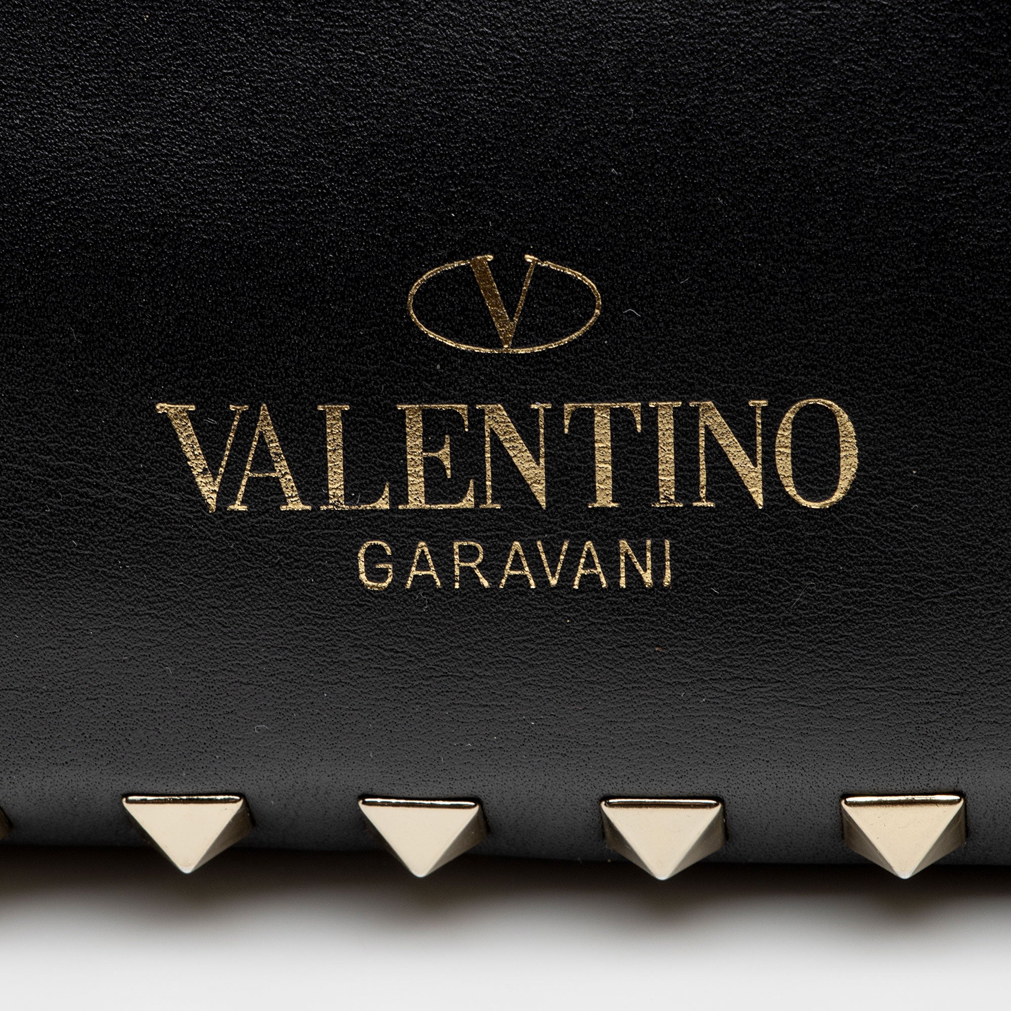 Valentino Leather Rockstud Small Tote (SHF-oEYL8h)