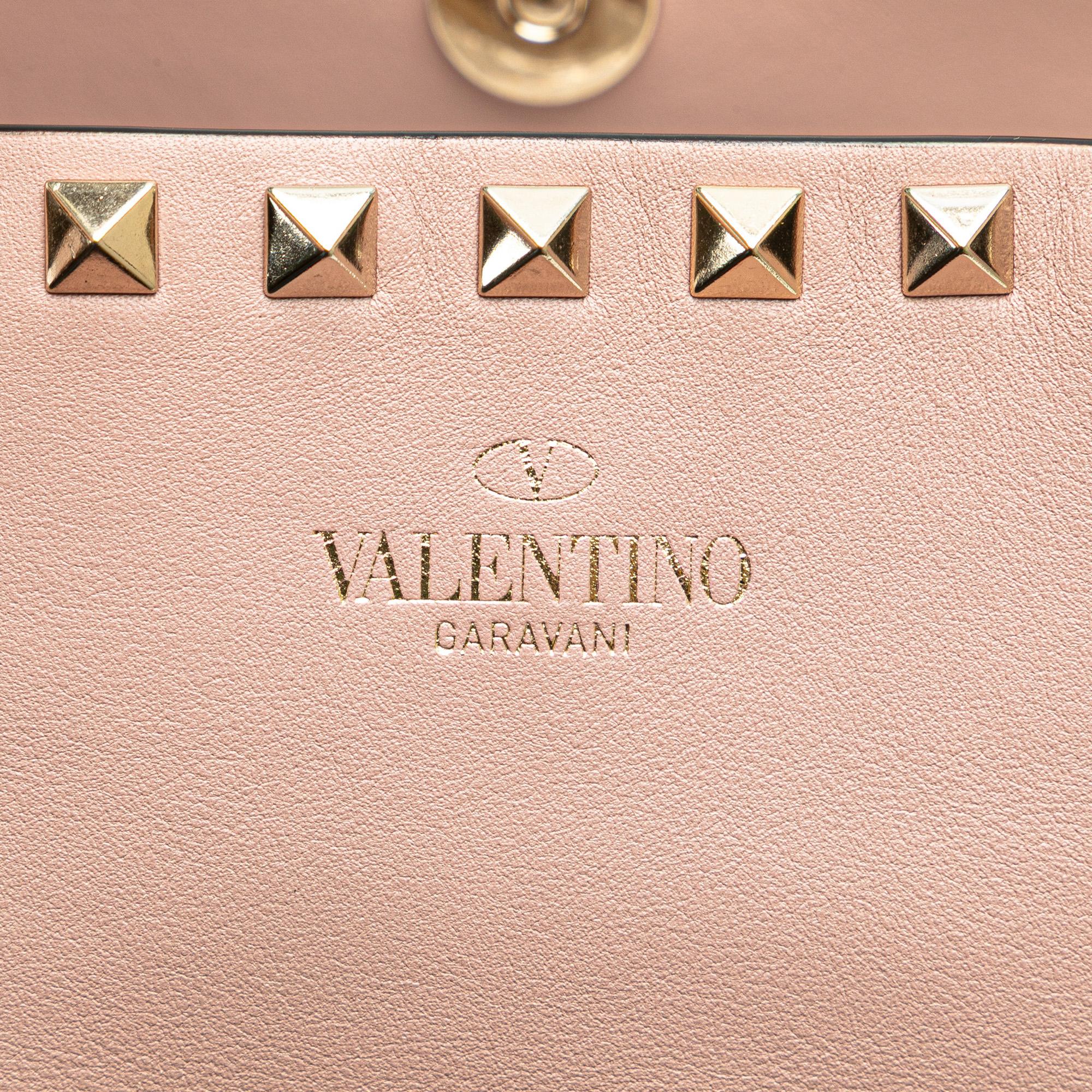 Valentino Leather Rockstud Tote
