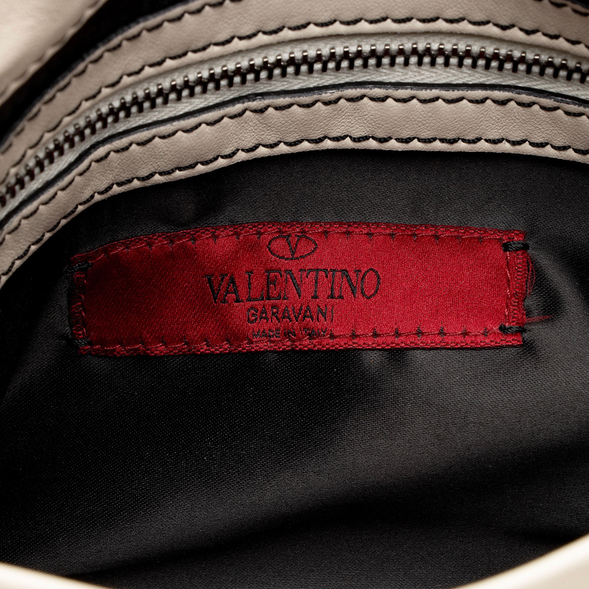Valentino Leather Ruffle Satchel (SHF-FhNS97)