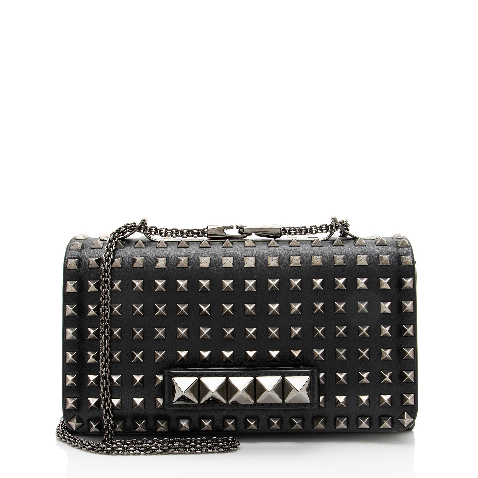 Valentino Leather Studded Va Va Voom Shoulder Bag