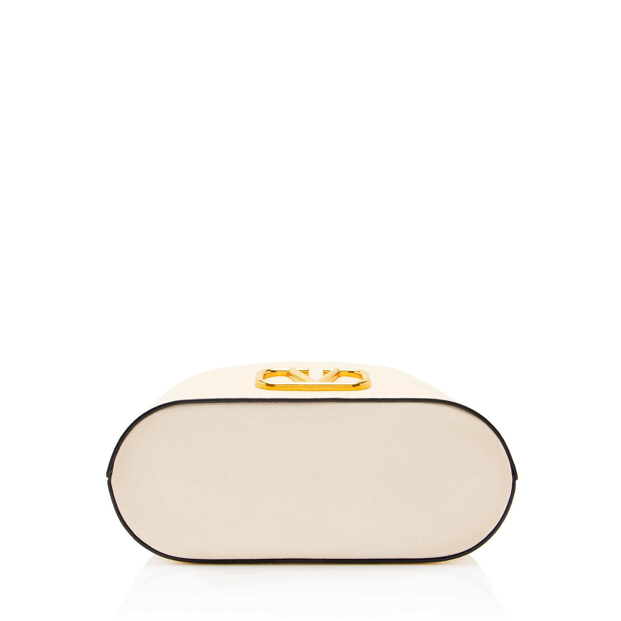 Valentino Leather VLogo Chain Mini Bucket Bag