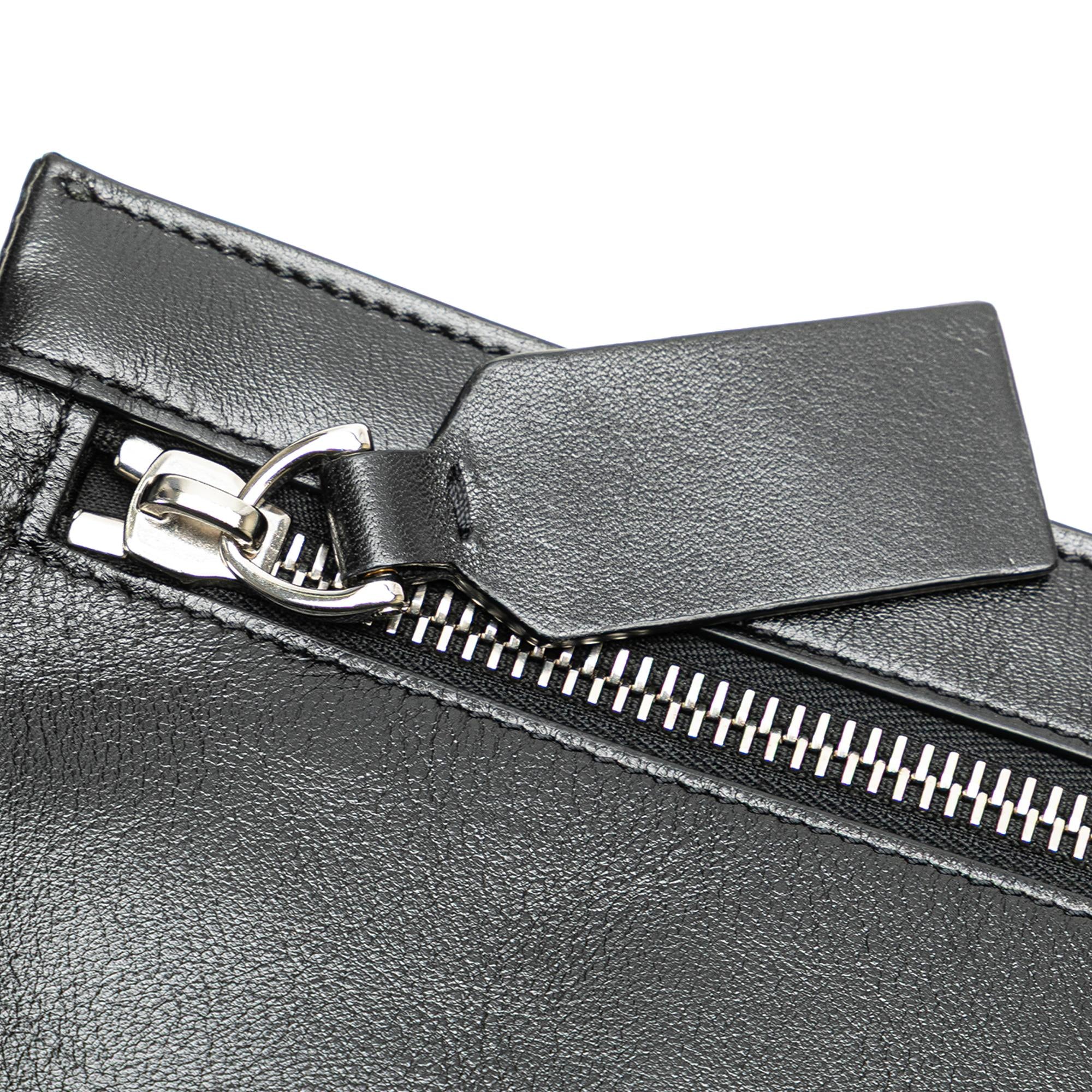 Valentino Leather VRing Neck Pouch