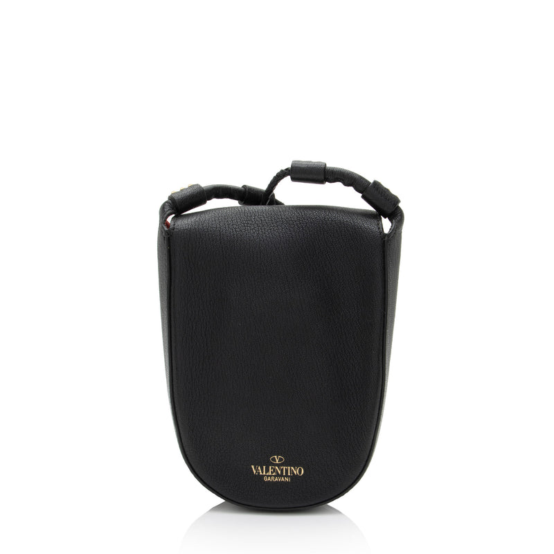 Valentino Leather Vring Saddle Bag (SHF-oD4rov)