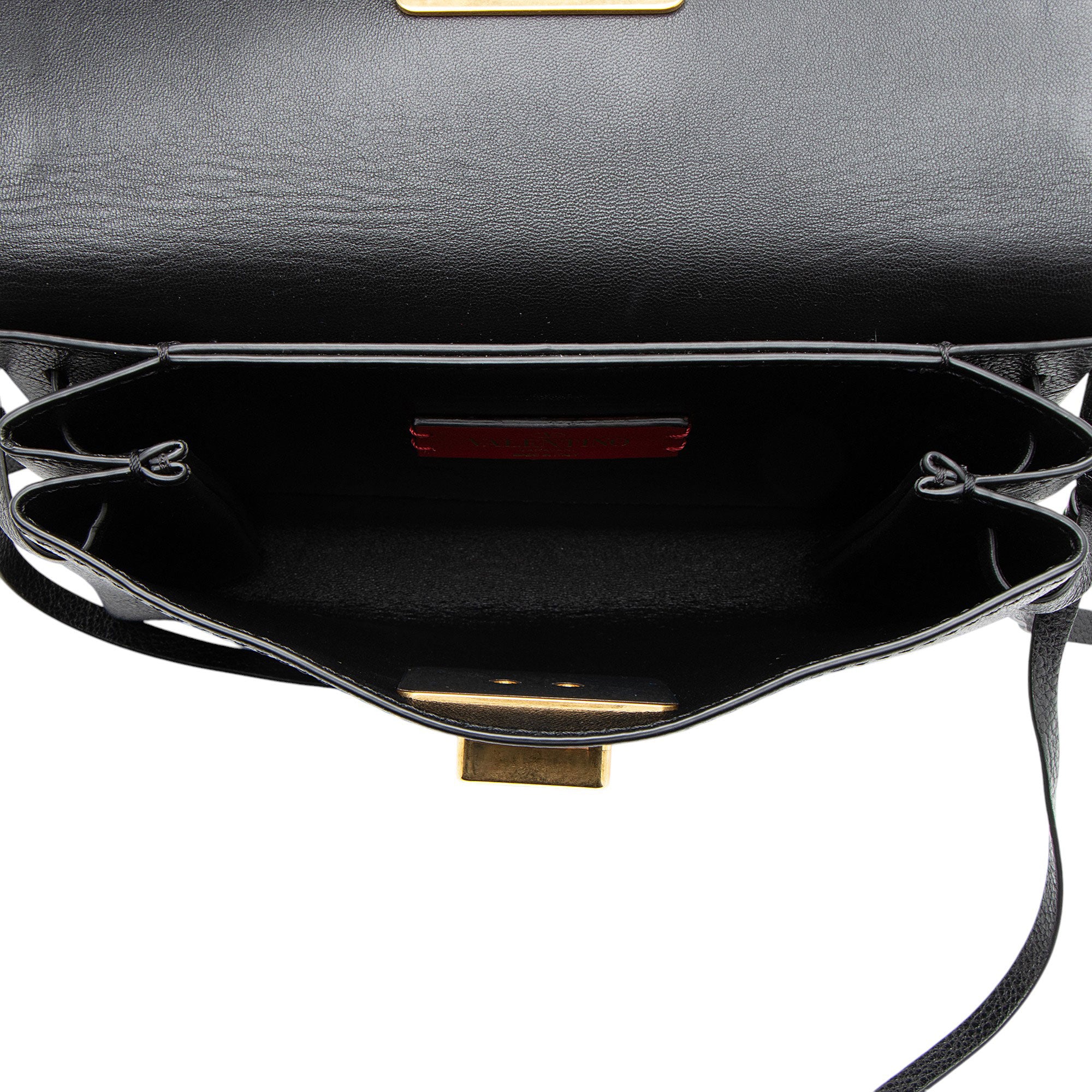 Valentino Leather Vring Shoulder Bag