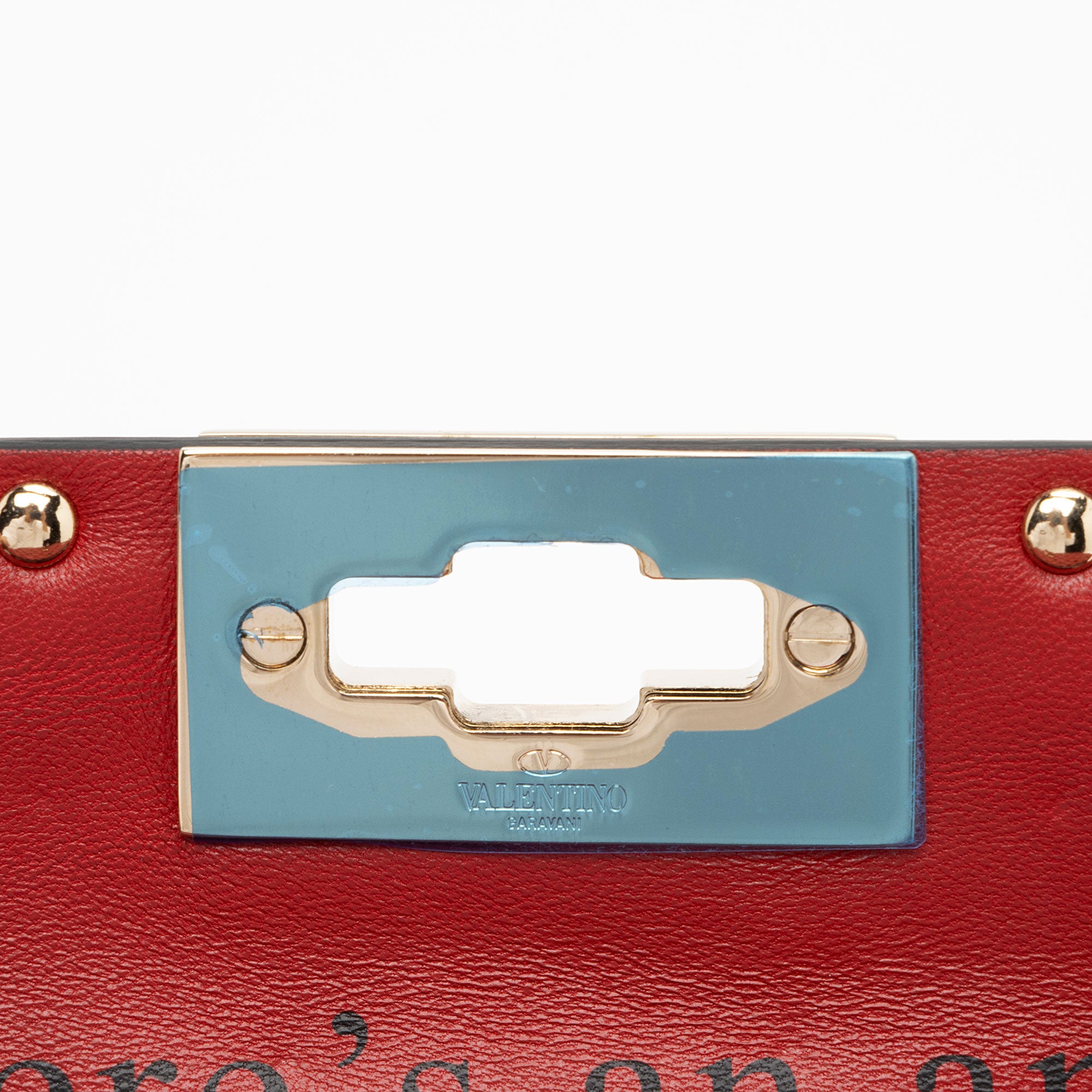 Valentino Calfskin Rockstud Spike Up Shoulder Bag (SHF-bfMgJN)