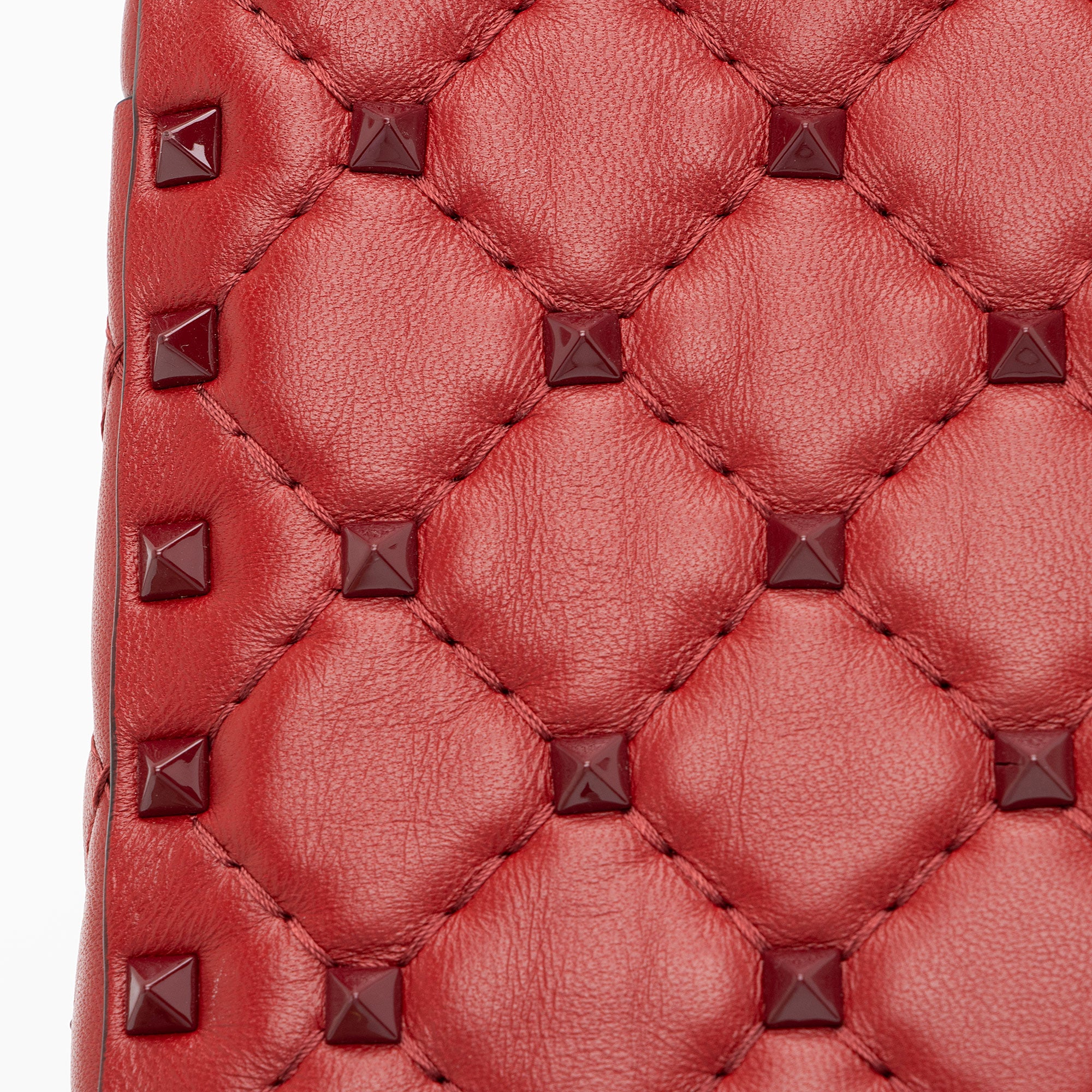 Valentino Calfskin Rockstud Spike Up Shoulder Bag (SHF-bfMgJN)